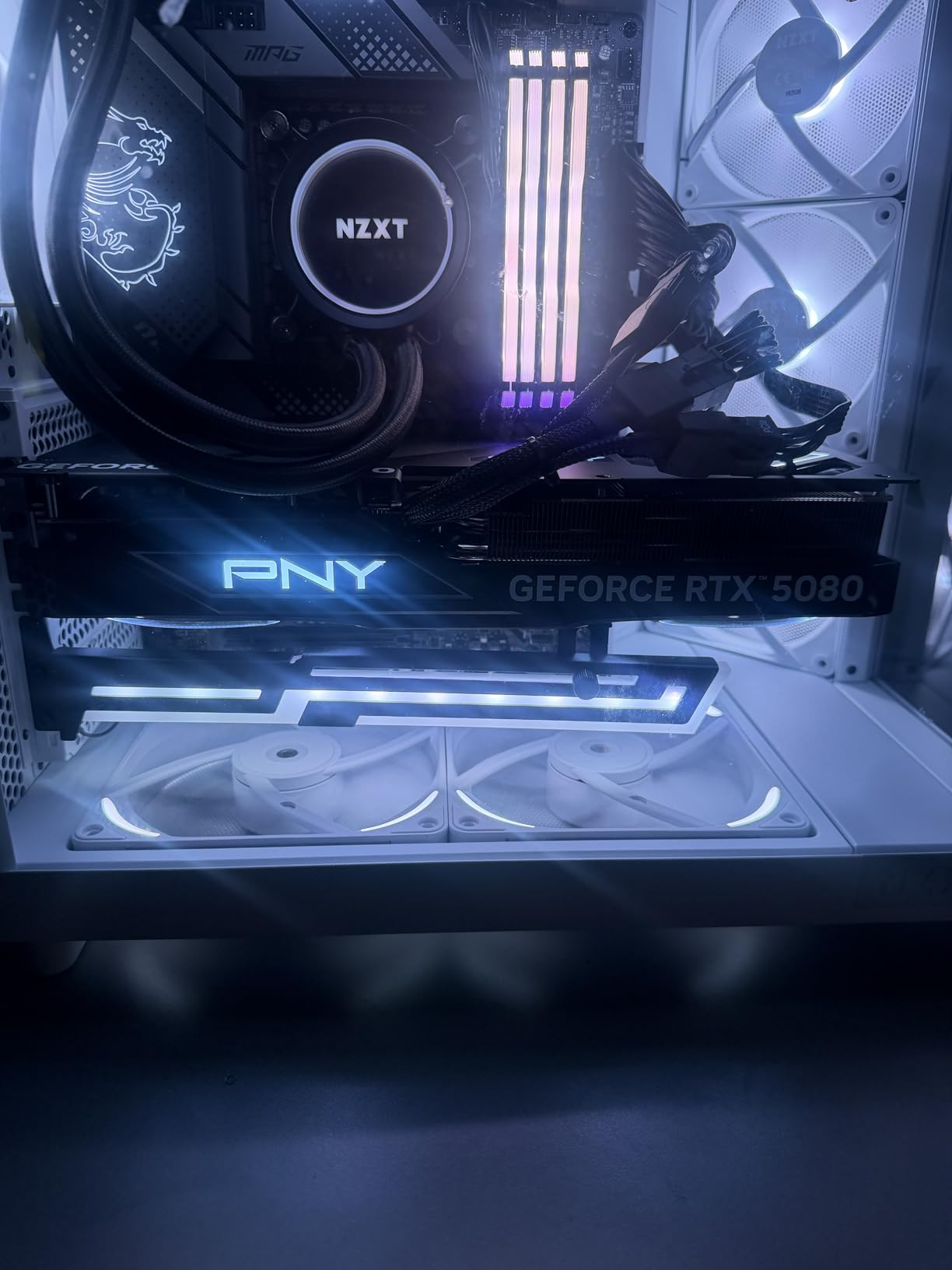 PNY NVIDIA GeForce RTX 5080 Epic-X ARGB OC Triple Fan Graphics Card (16GB GDDR7, 256-bit, Boost Speed: 2775 MHz, PCIe 5.0) customer photo 2
