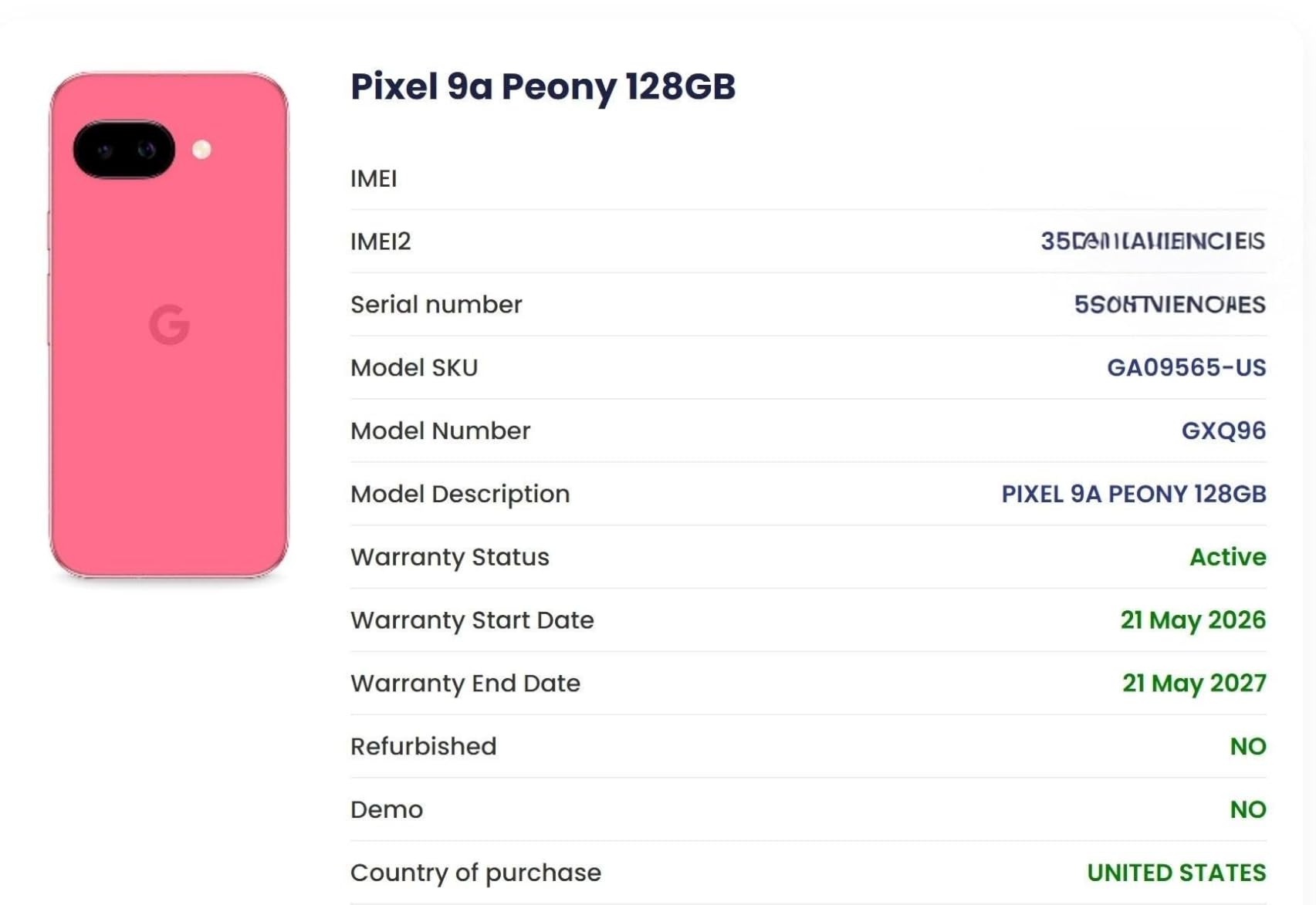Google Pixel 9a with Gemini - Unlocked Android Smartphone with Incredible Camera and AI Photo Editing, All-Day Battery, and Powerful Security - Obsidian - 256 GB customer photo 2