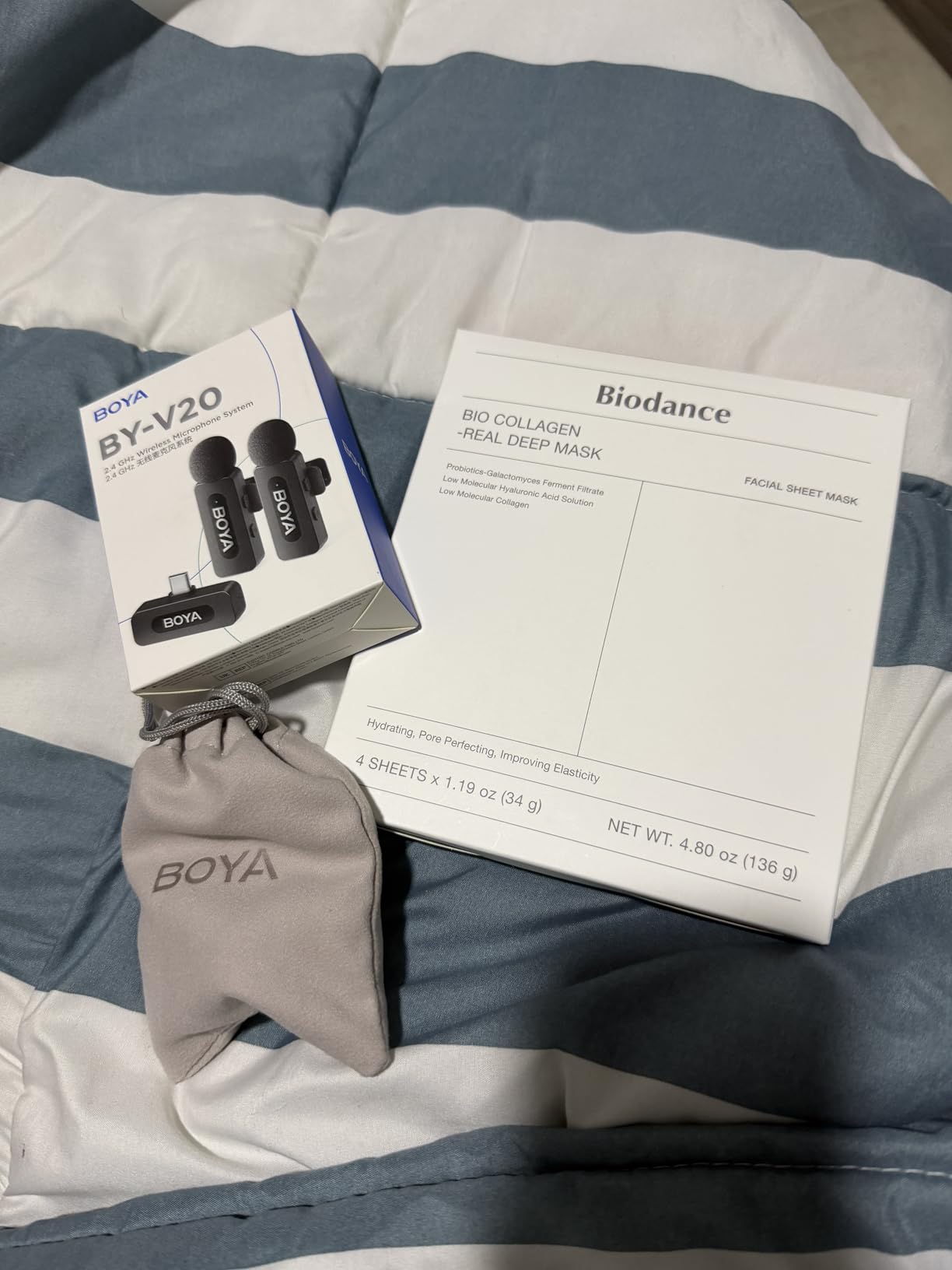 BOYA BY-V20 Wireless Microphones for iPhone 17/16/15 & Android/Laptop with USB-C Port, 328ft Range, 9H Battery Life, Noise Reduction Mini Mic Clip on Lapel Microphone Wireless for Video Recording customer photo 1