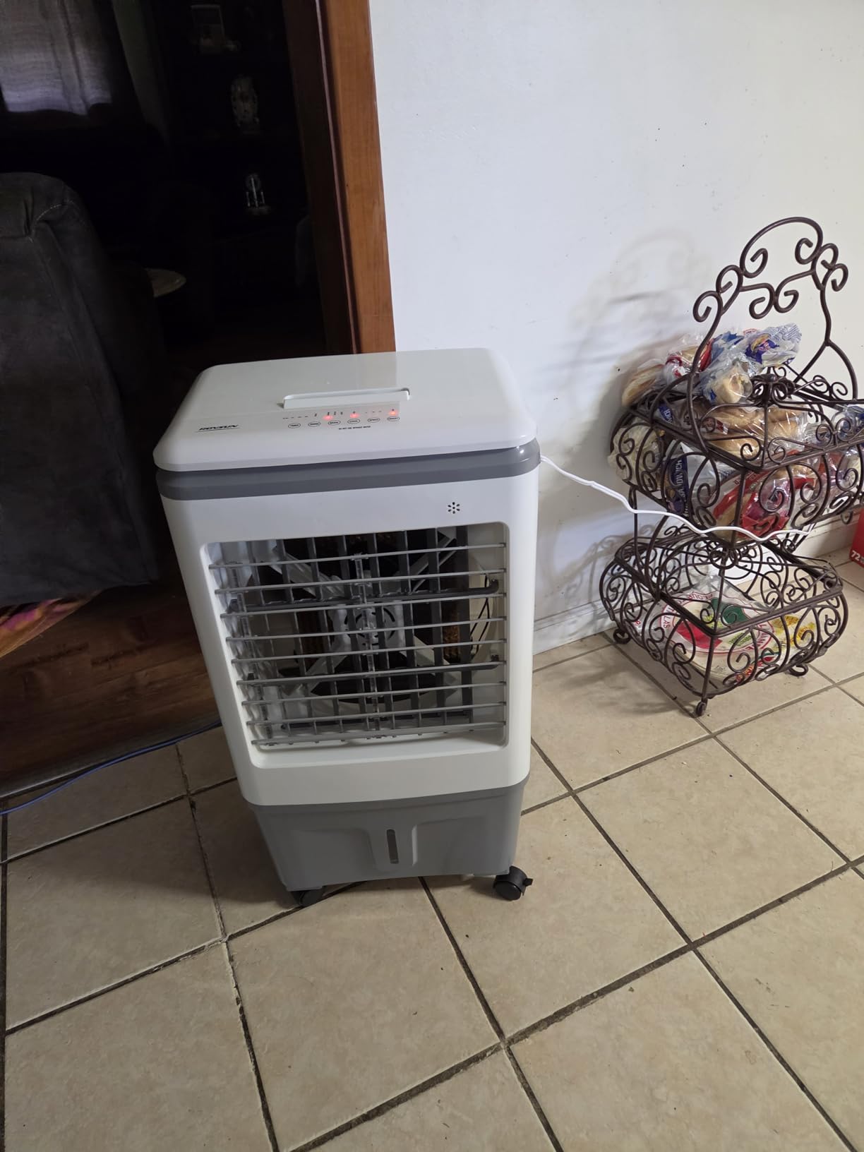 ROVSUN 2300CFM Portable Air Cooler, 7.9Gal/30L Evaporative Swamp Cooler, 3-IN-1 Cooling Fan with Remote Control, 12H Timer & 4 Ice Box, 3 Speeds, Humidifying Oscillating Fan for Indoor or Outdoor customer photo 1