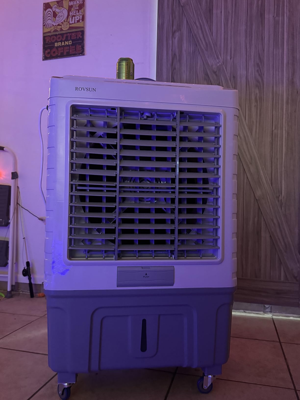 ROVSUN 2300CFM Portable Air Cooler, 7.9Gal/30L Evaporative Swamp Cooler, 3-IN-1 Cooling Fan with Remote Control, 12H Timer & 4 Ice Box, 3 Speeds, Humidifying Oscillating Fan for Indoor or Outdoor customer photo 2