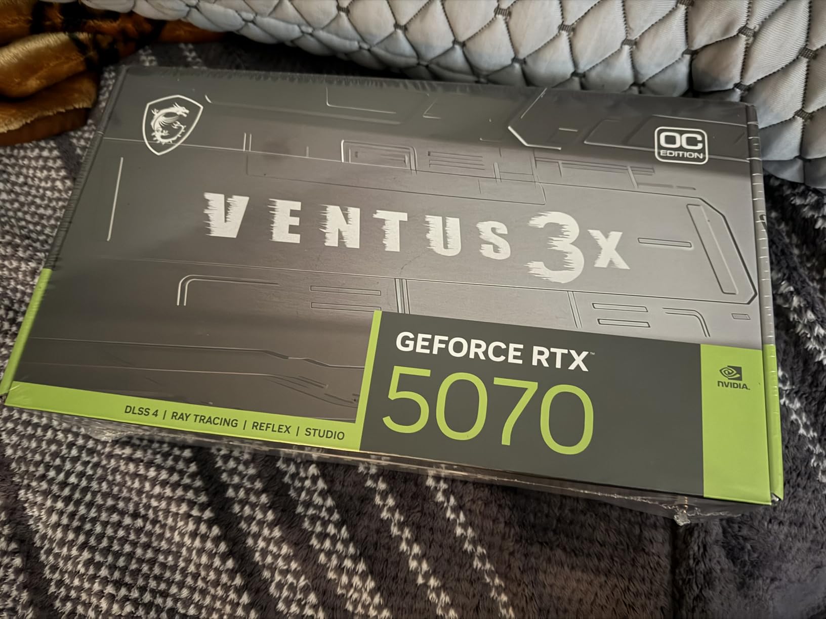 msi Gaming RTX 5070 12G Ventus 3X OC Graphics Card (12GB GDDR7, 192-bit, Extreme Performance: 2557 MHz, DisplayPort x3 2.1a, HDMI 2.1b, NVIDIA Blackwell Architecture) customer photo 1