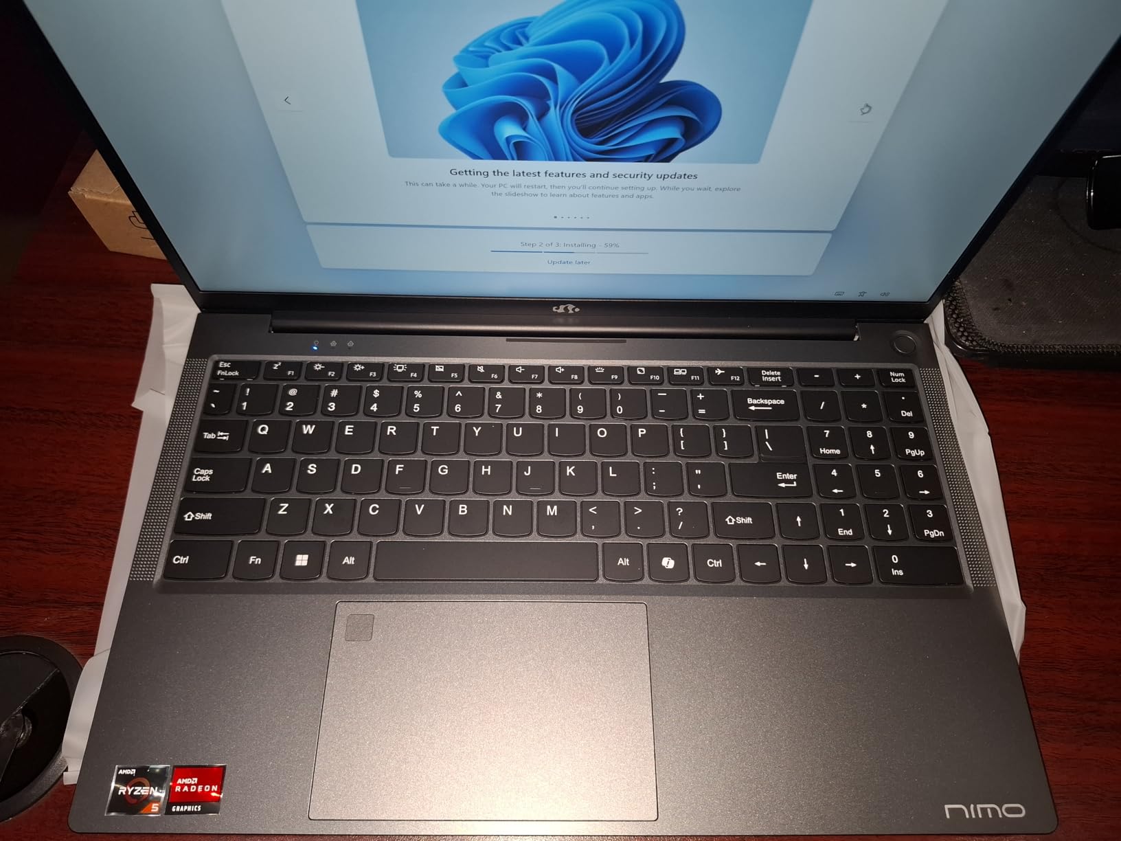NIMO 15.6'' IPS FHD-Laptop, 8GB RAM 256GB SSD AMD Ryzen 5 (Beat i5-1135G7, 4 Cores Up to 3.7GHz) Student Computer with 2 Years Warranty, 65W Type-C, Fingerprint, Backlit Keyboard, 180 Degree Viewing customer photo 1