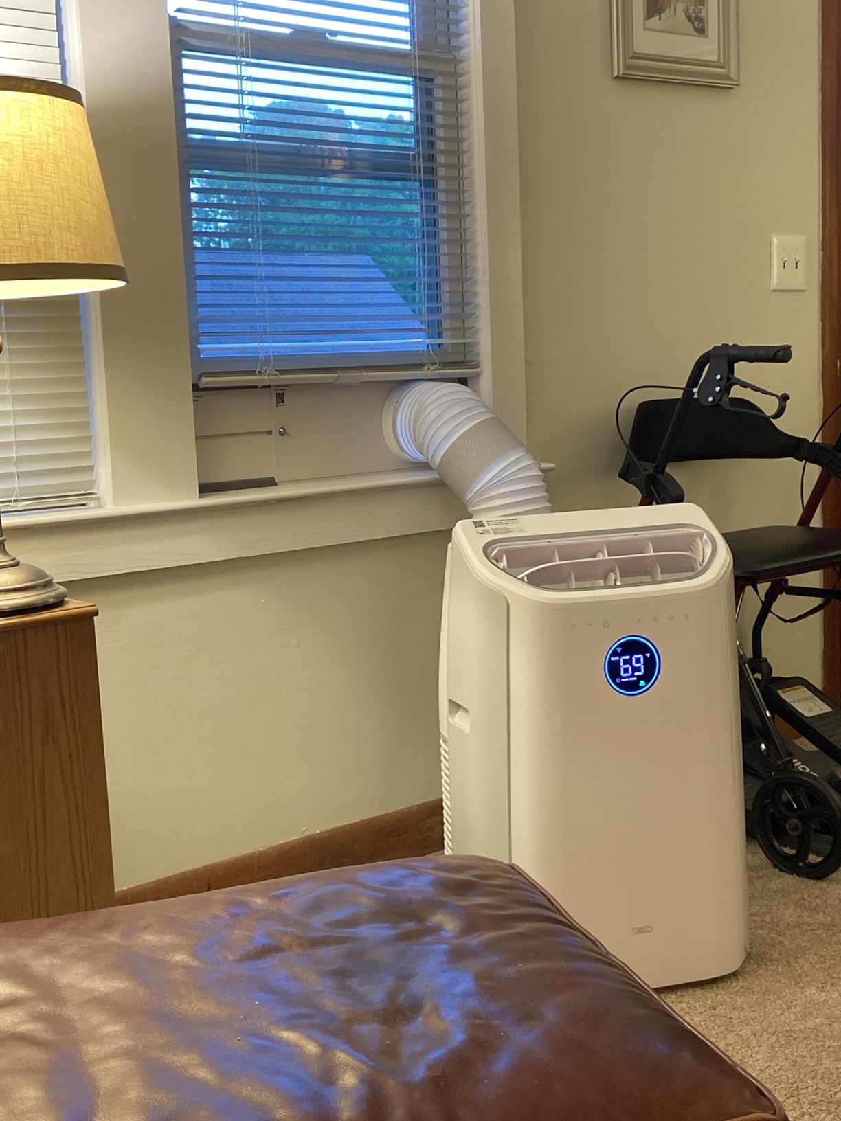 DREO Portable Air Conditioner 515S, 12000 BTU ASHRAE (8000 BTU DOE) Smart AC Unit for Bedroom with Drainage-free Cooling, Fan&Dehumidifier 3 in 1, APP/Voice/Remote, Quiet Standing AC for Room Indoors customer photo 1