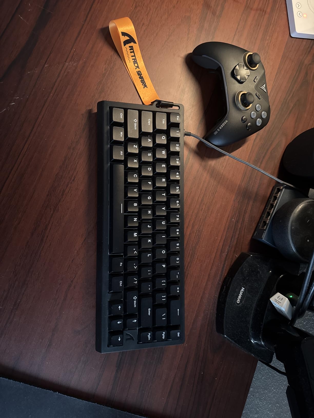 X68HE Rapid Trigger Mechanical Gaming Keyboard 60% Wired with Adjustable Actuation, Hall Effect Magnetic Switch, 8KHz Polling Rate, RGB Backlit, Top Mount, Side Printed Keycap (Rose Contour) customer photo 1