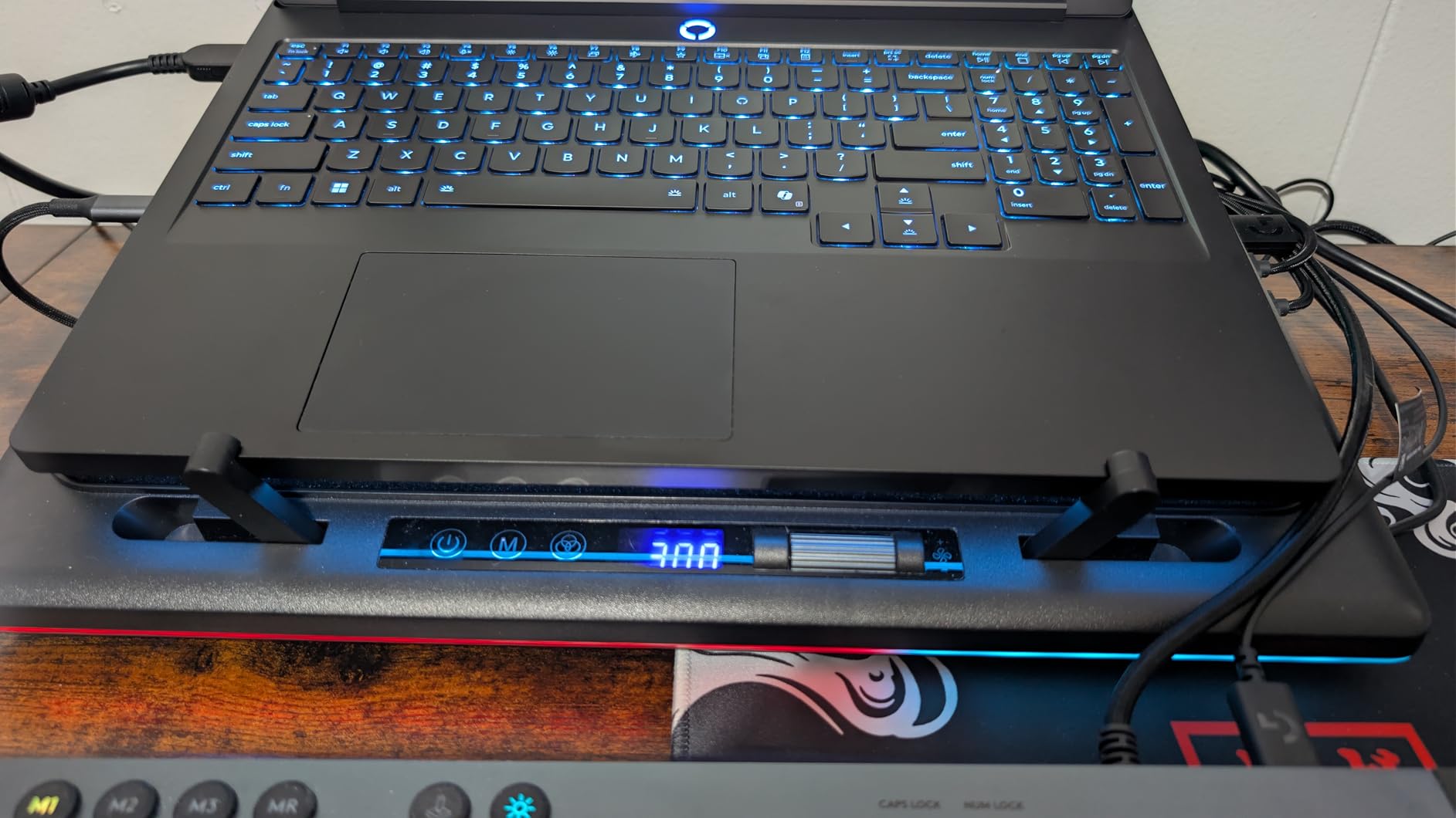 llano V12 Ultra Laptop Cooling Pad with Smart Software Control, RGB Gaming Laptop Fan Cooler Stand, 5.5