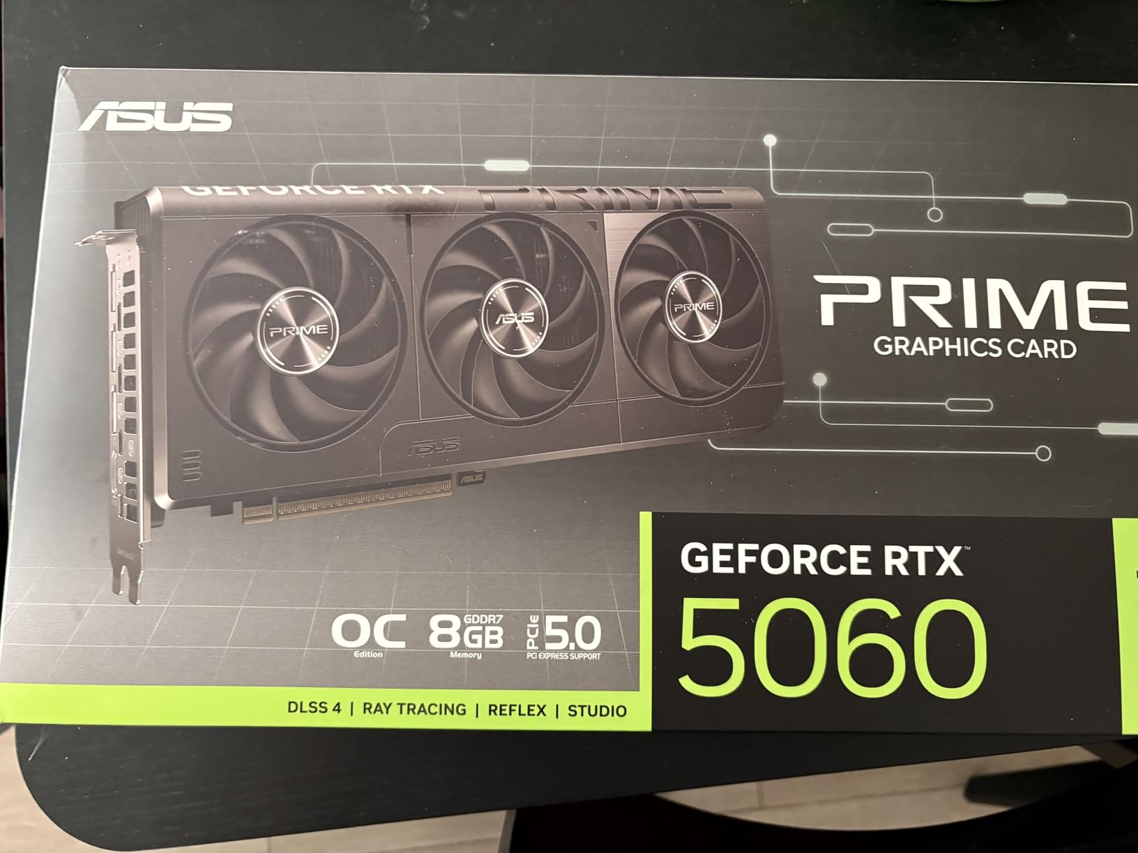 ASUS SFF-Ready Prime NVIDIA GeForce RTX 5060 8GB GDDR7 OC Edition Graphics Card (PCIe 5.0, 8GB GDDR7, HDMI/DP 2.1, 2.5-Slot, Axial-tech Fans, Dual BIOS), 3 Year Warranty customer photo 2