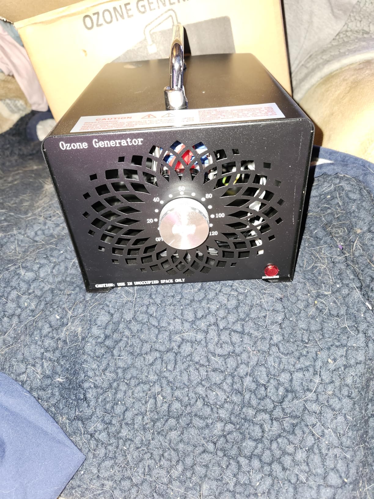 2026 Upgraded Ozone Generator, High Capacity Ozone Machine Odor Removal Up to 6000 Sq.Ft, for Car/Home/Smoke/Pet Odor, Black customer photo 2
