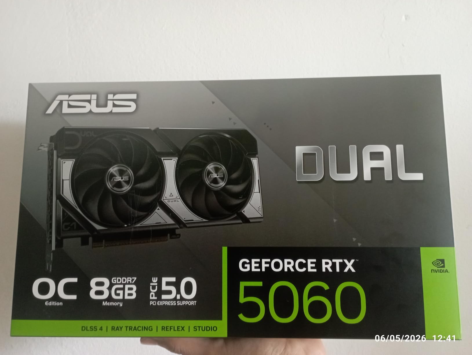 ASUS Dual NVIDIA GeForce RTX 5060 8GB GDDR7 OC Edition Gaming Graphics Card customer photo 2