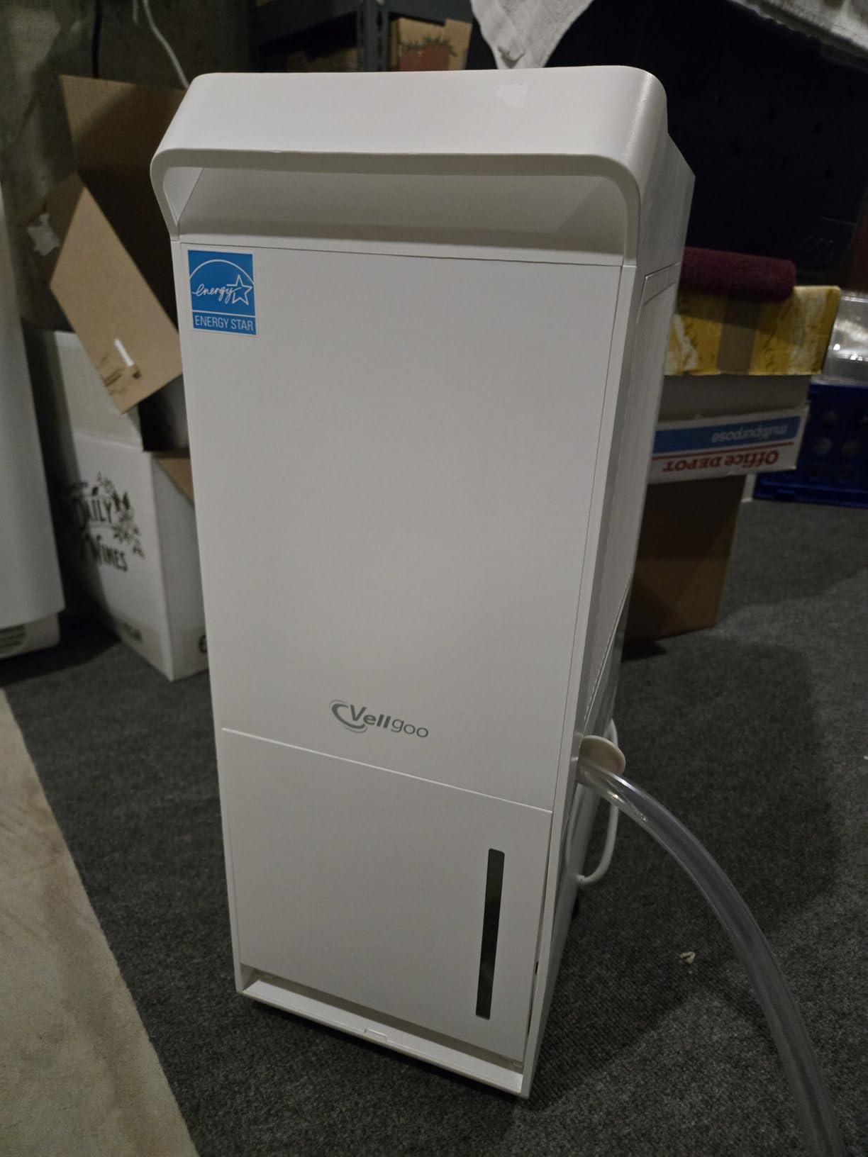 5,000 Sq.Ft Most Efficient Energy Star 2024 Dehumidifier with Pump,Vellgoo Max 100 Pint/D Smart Compressor Dehumidifier for Basement with Drain Hose, for Home,Large Rooms customer photo 1