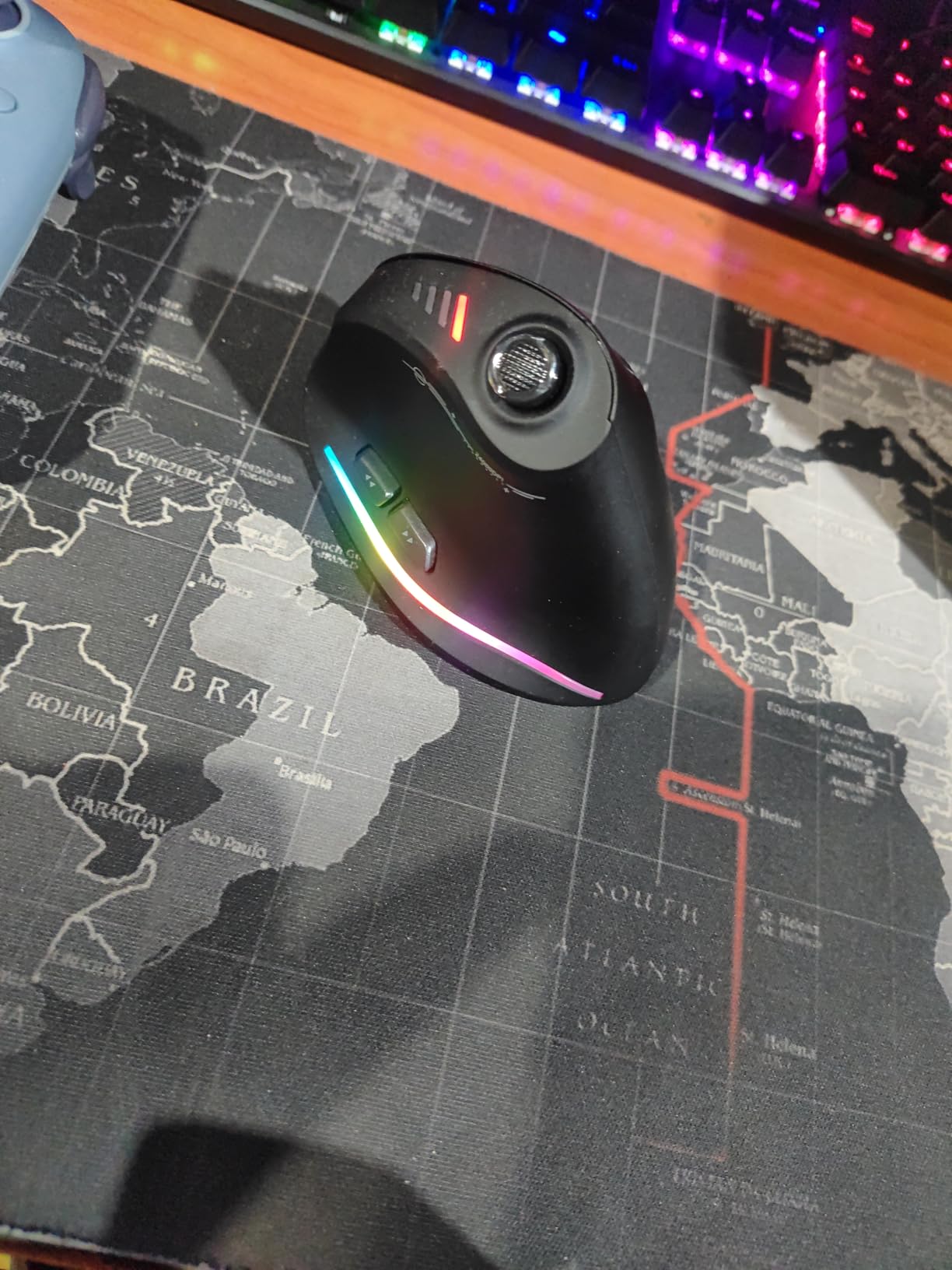 Gaming Mouse with 5D Rocker, Wireless Vertical Mouse with 24000 DPI, 12 Programmable Buttons, Computer Mouse for Gamer/PC/E-Sports/Laptop (Black) customer photo 1