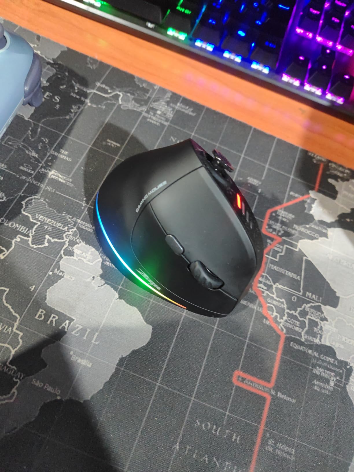 Gaming Mouse with 5D Rocker, Wireless Vertical Mouse with 24000 DPI, 12 Programmable Buttons, Computer Mouse for Gamer/PC/E-Sports/Laptop (Black) customer photo 2