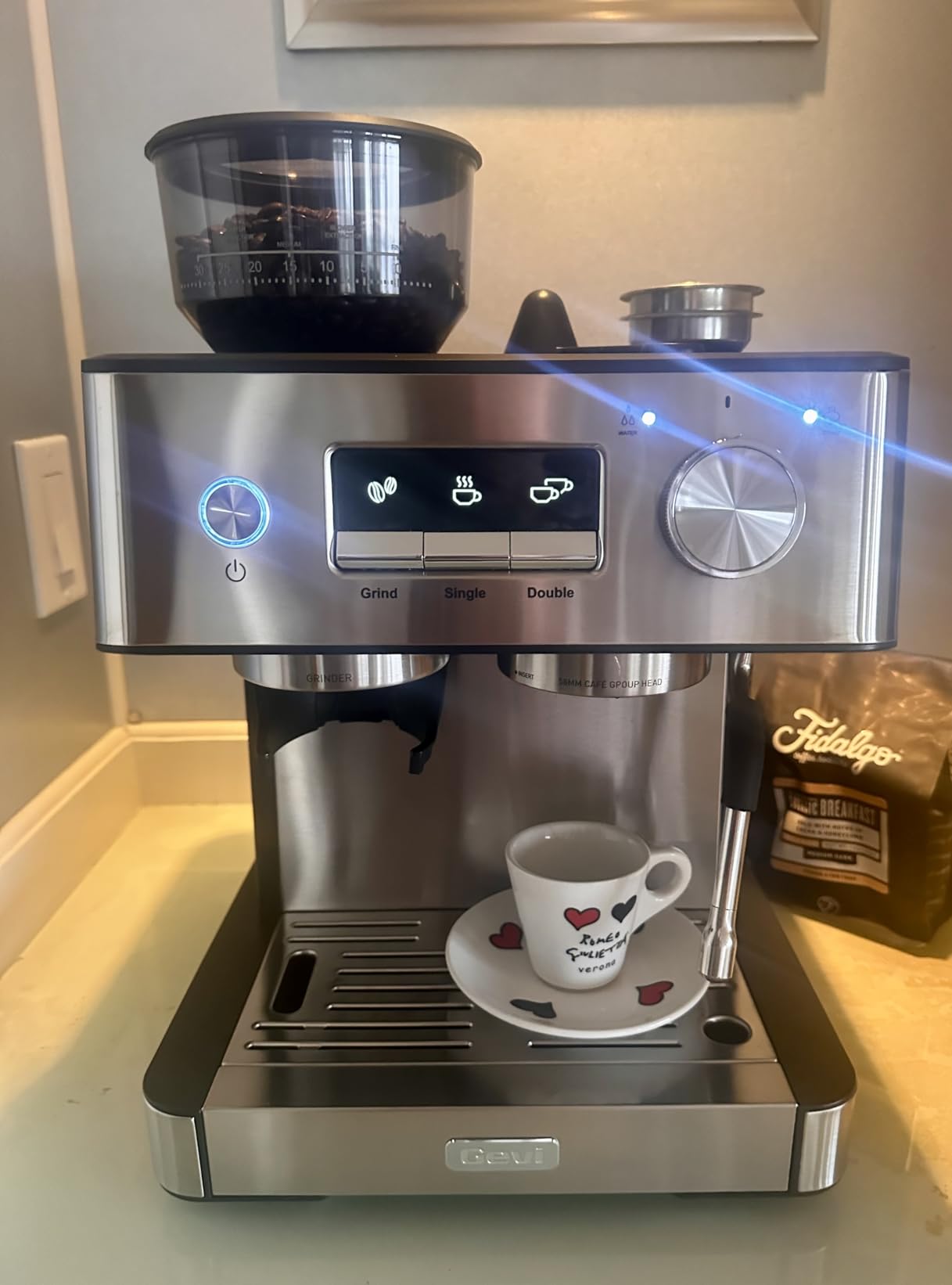 (2026 Upgrade) Gevi 20 Bar Espresso Machine with Grinder & Milk Frother, Professional Coffee Maker for Home, Cappuccino & Latte, Removable Water Tank, Steam Wand customer photo 2