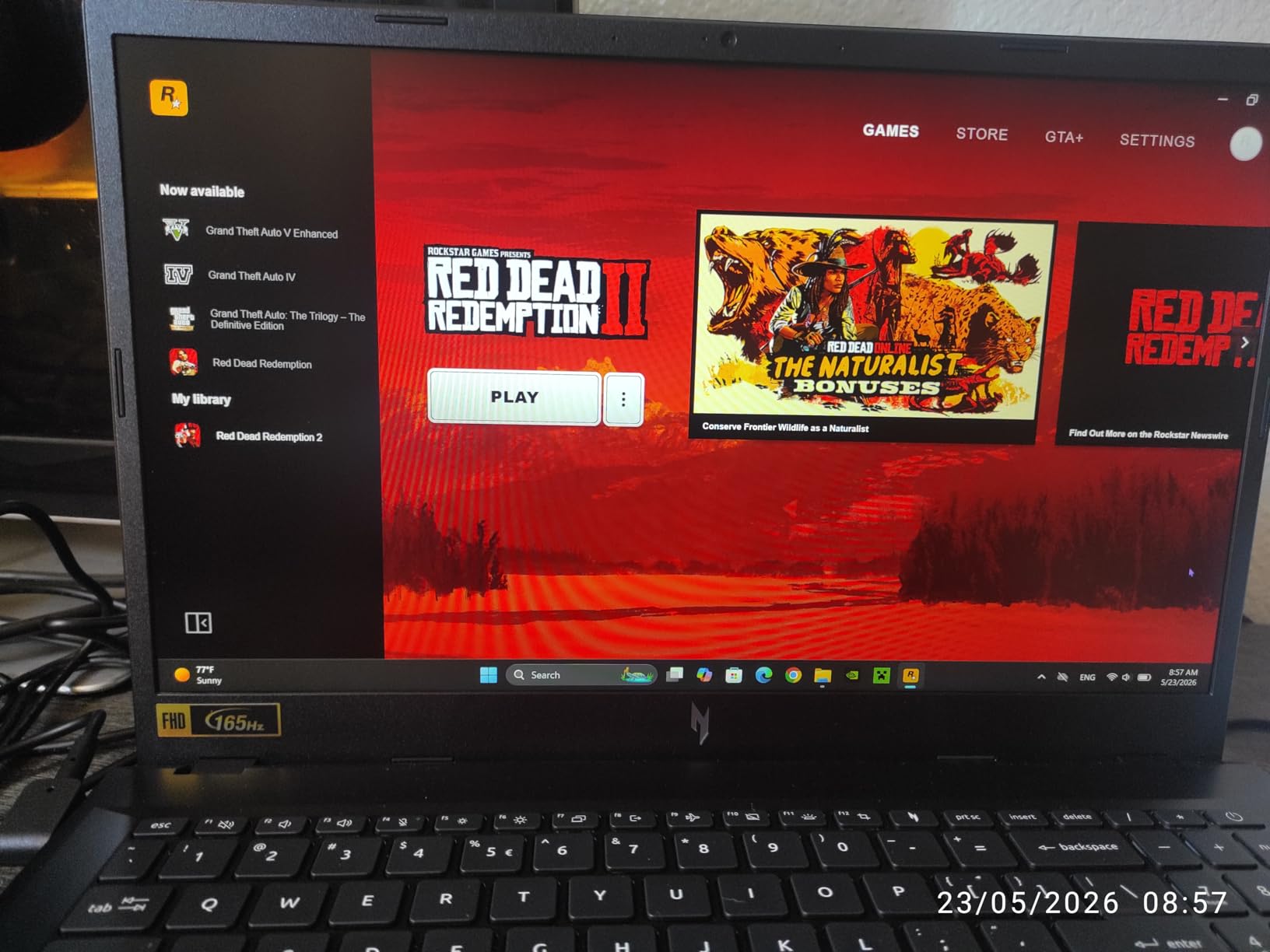 Acer Nitro V Gaming Laptop | Intel Core i9-13900H Processor | NVIDIA GeForce RTX 5060 Laptop GPU | 15.6 FHD IPS 165Hz Display | 16GB DDR4 | 1TB Gen 4 SSD | Wi-Fi 6 | Backlit KB | ANV15-52-98KV customer photo 1