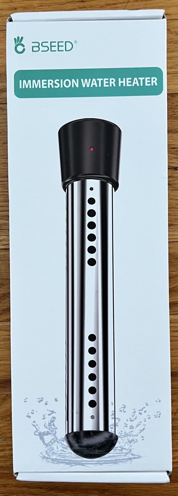BSEED Immersion Water Heater Electric, 2000W Fast Heating Portable Water Heater with 304 Stainless Steel Guard & Digital LCD Thermometer, Heats 5 Gallons in Minutes for Camping, Bath & Small Pool customer photo 2
