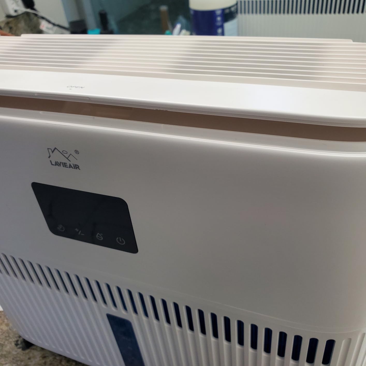 LAVIEAIR Evaporative Humidifiers for Bedroom, Living Room, Nursery, Large Room up to 300 ft², Mist-free No White Dust Top Fill Humidifier for Baby, Plants, 5L Tank, Max 48H Runtime, Easy to Clean customer photo 1