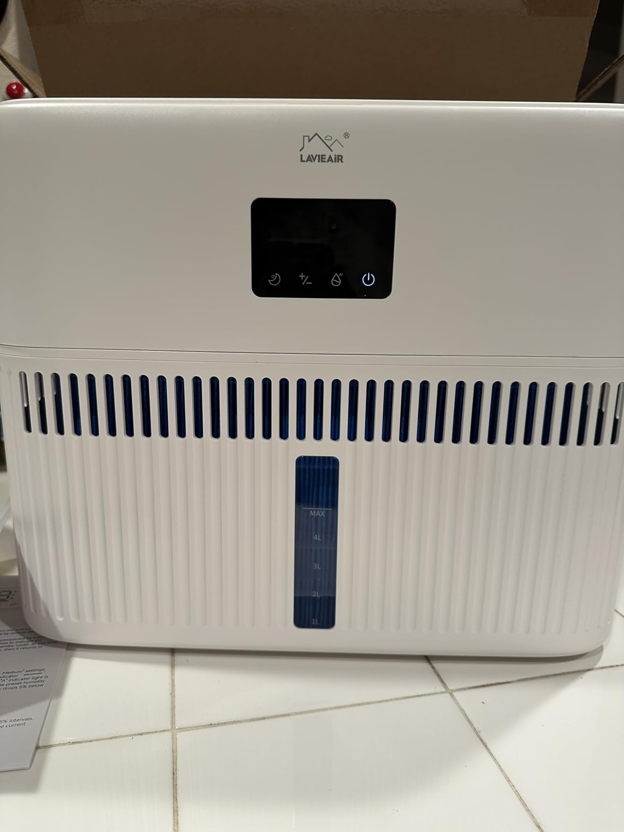 LAVIEAIR Evaporative Humidifiers for Bedroom, Living Room, Nursery, Large Room up to 300 ft², Mist-free No White Dust Top Fill Humidifier for Baby, Plants, 5L Tank, Max 48H Runtime, Easy to Clean customer photo 2