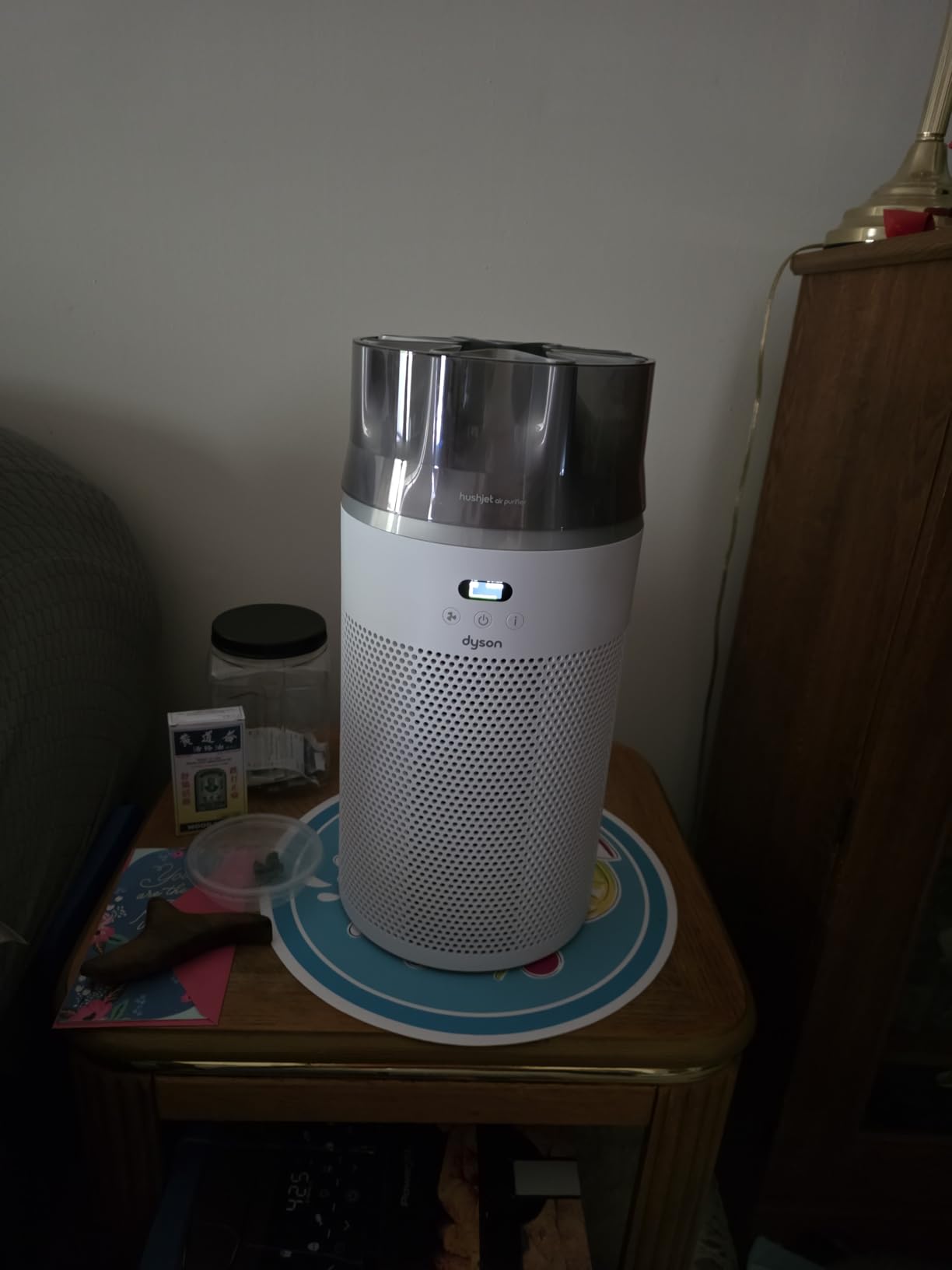 Dyson Hushjet Compact Purifier, Engineered for Powerful, Whisper-quiet, Whole-room Air Purification, Homes with Pets, Allergies, Fully-sealed filtration, 5-year no change filter (White/Silver) customer photo 2