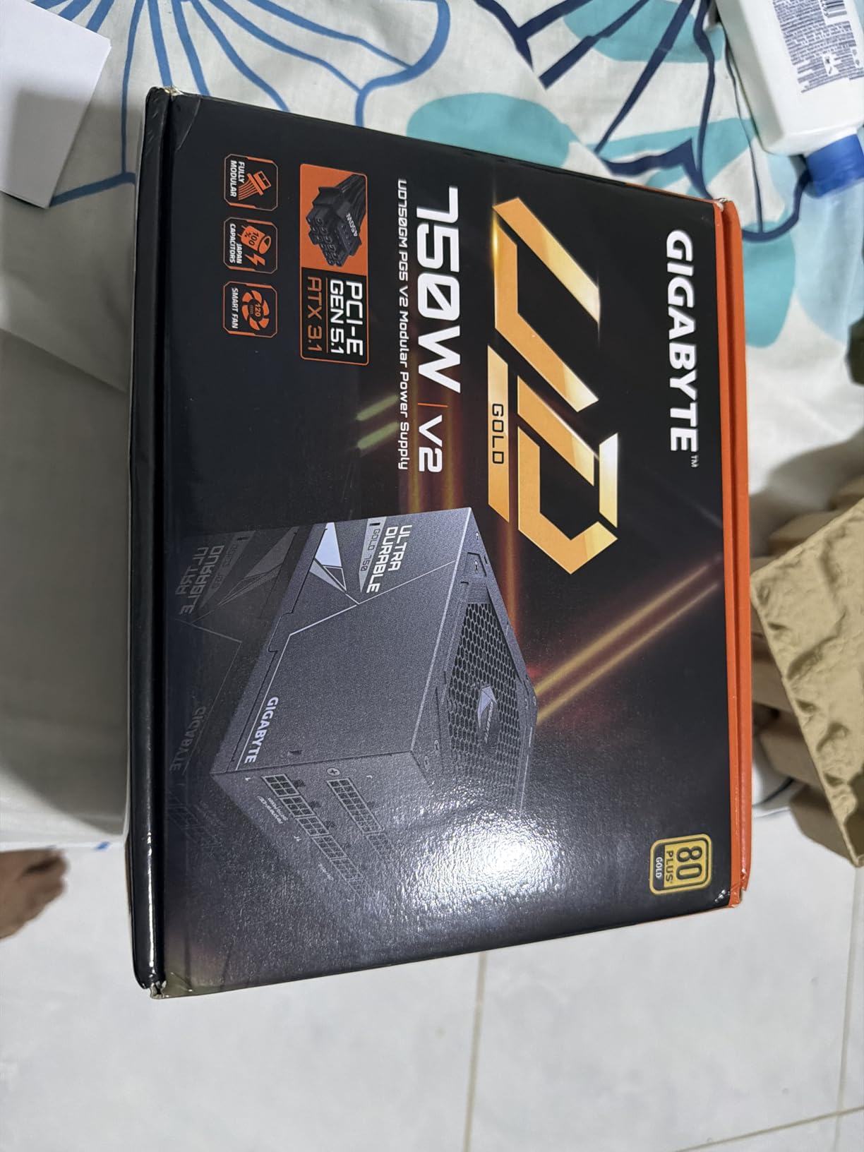 GIGABYTE UD750GM PG5 V2 ICE - 750W 80 Plus Platinum Certified - PCIe5.1 Ready - ATX3.1 - Fully Modular Power Supply (GP-UD750GM PG5 ICE) customer photo 2
