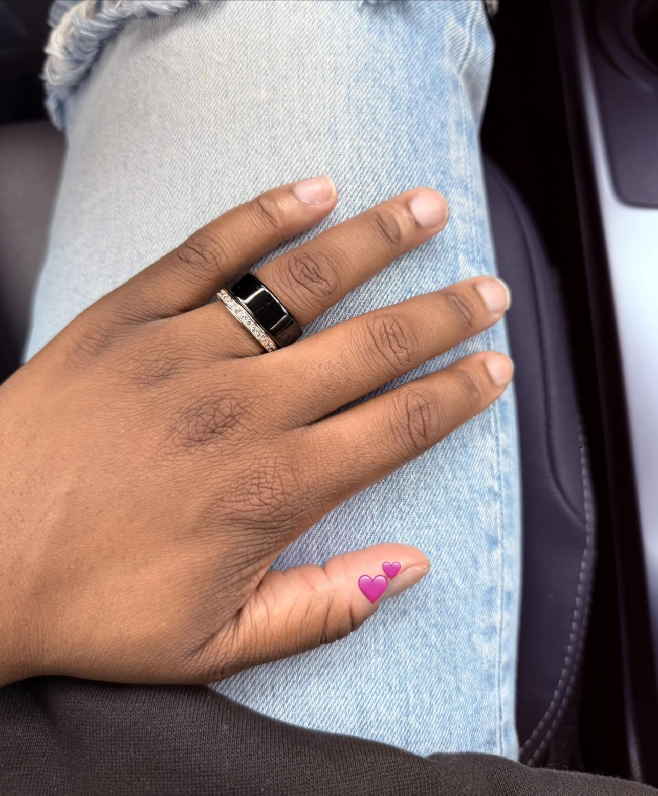 COLMI R02 Smart Ring, Smart Ring for Women and Men, with a Charging Case, Supports Heart Rate, Blood Oxygen, Sleep Health Monitoring, No Subscription Fee (Silver, 8#) customer photo 2