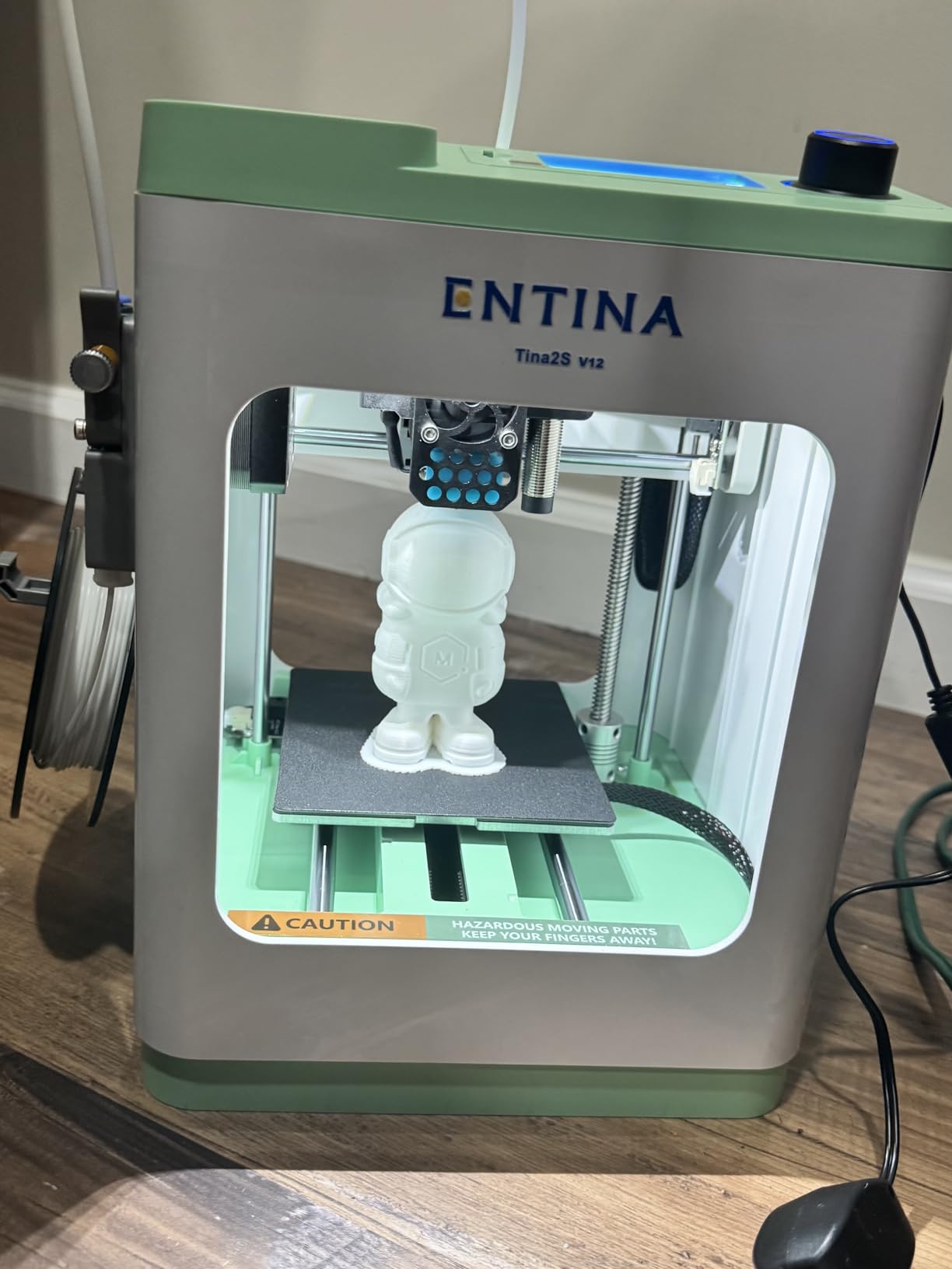 Entina TINA2Plus V3 3D Printers, 250mm/s High Speed Auto Leveling FDM Mini 3D Printer with Spring Steel Platform, Fully Assembled 3D Printer for Kids and Beginners with WiFi High Precision 3D Printing customer photo 2