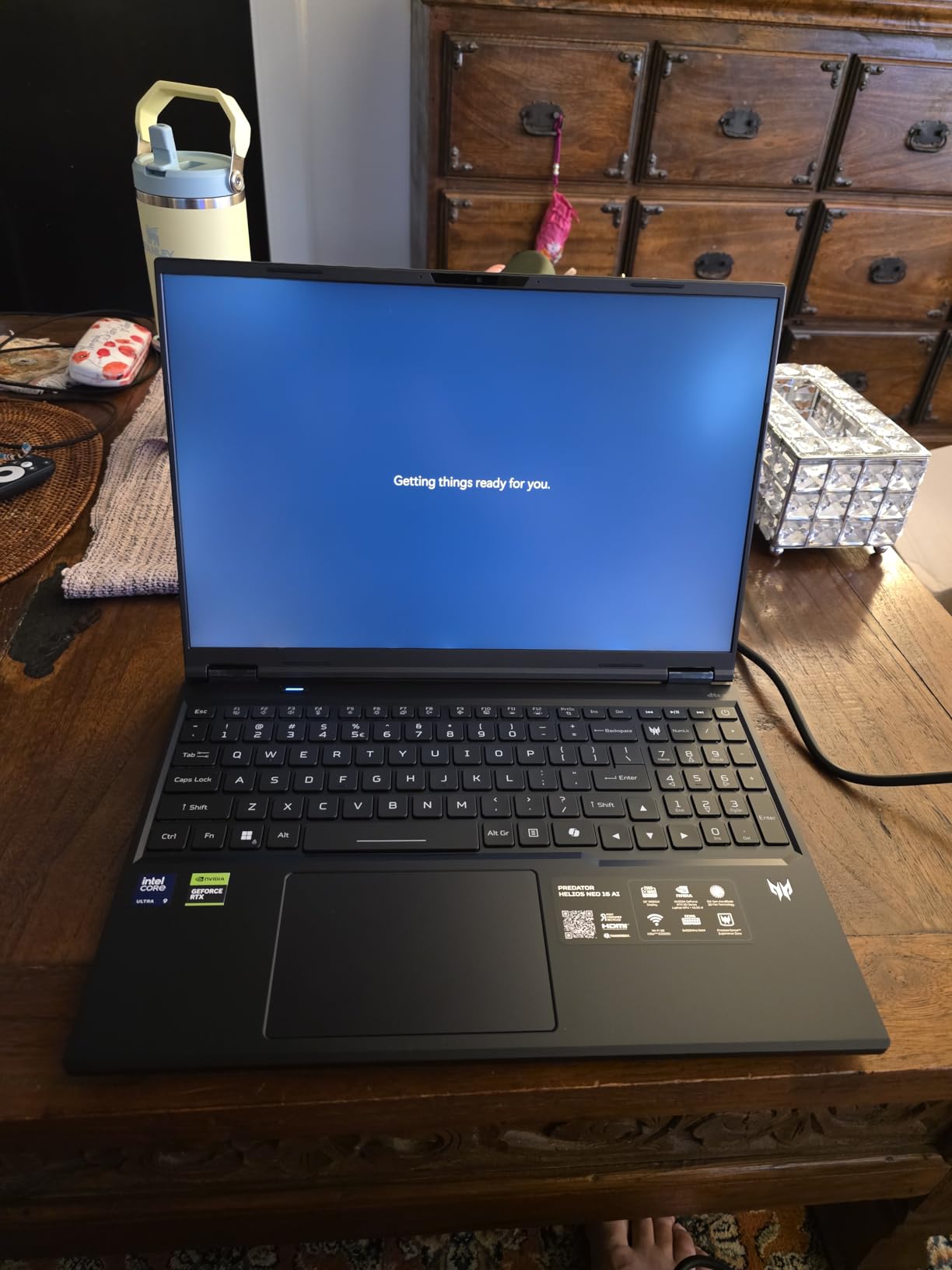 Acer Predator Helios Neo 16 AI Gaming Laptop - Intel Core Ultra 9 Processor 275HX - NVIDIA GeForce RTX 5070 Ti - 16 inch WQXGA 240Hz G-SYNC - 16GB DDR5 - 1TB Gen 4 SSD - Killer Wi-Fi 6E - PHN16-73-92B8 customer photo 1