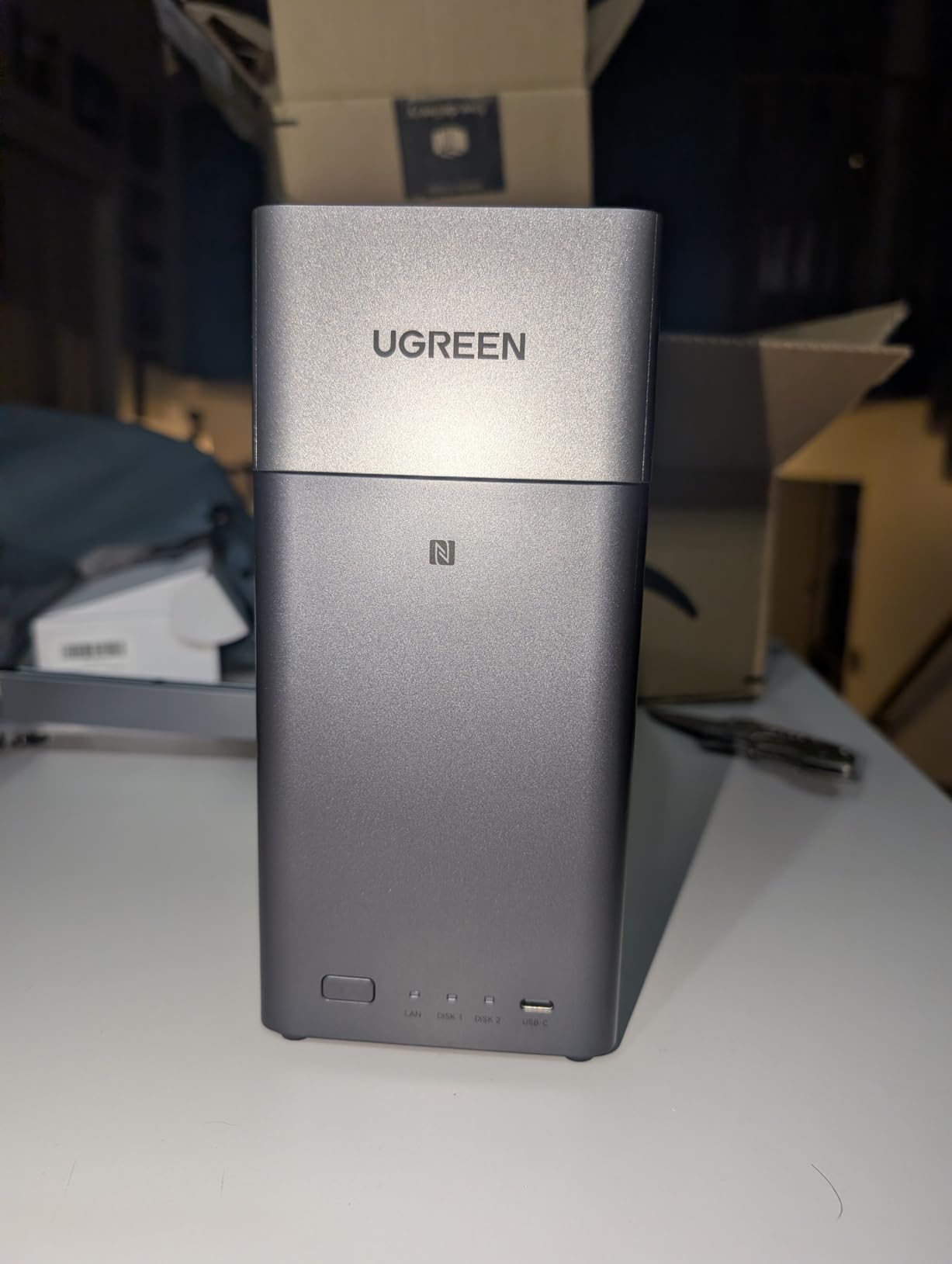UGREEN NAS DH2300 2-Bay Desktop NASync, Support Capacity 64TB (Diskless), Remote Access, AI Photo Album, Beginner Friendly System, 4GB RAM, 1GbE, 4K HDMI, Network Attached Storage customer photo 2