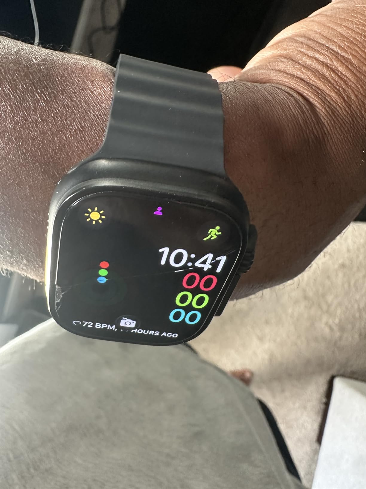 Apple Watch Ultra 3 [GPS + Cellular 49mm] Running & Multisport Smartwatch w/Rugged Titanium Case w/Black Titanium Milanese Loop - L. Satellite Communications, Advanced Health & Fitness Tracking customer photo 2