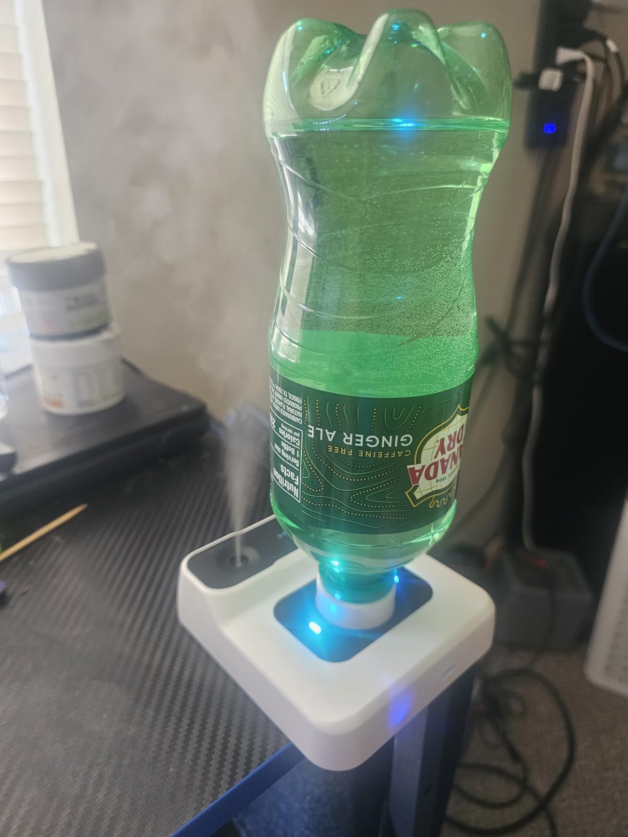 Travel Humidifier, Portable Small Humidifier for Plants, Bedroom, Office, Hotel or Car, 5000mAh Battery Operated Mini Cool Mist Humidifiers, Quiet 23dB, Auto-off, Night Light & BPA-Free, White customer photo 2