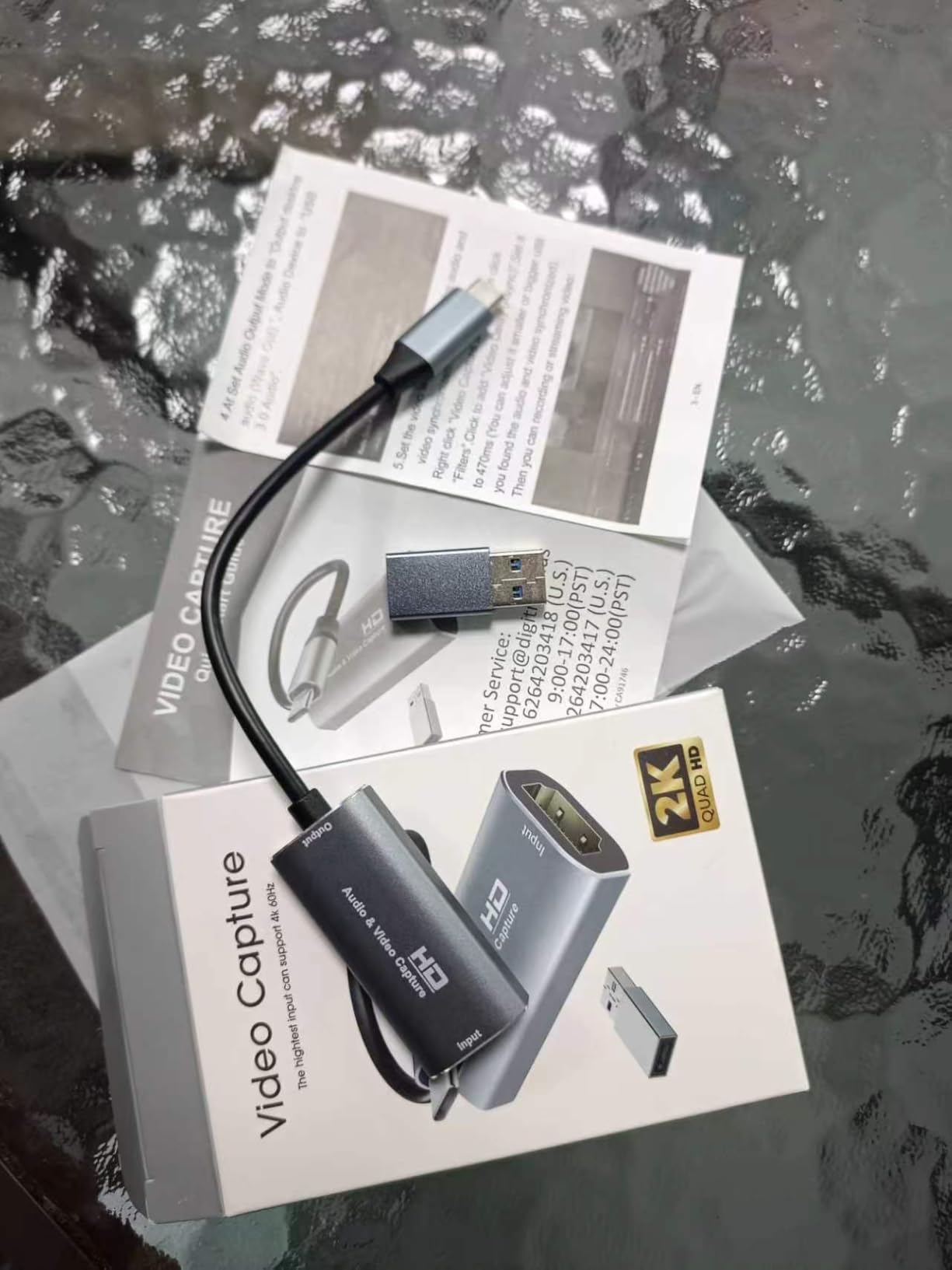VIXLW Video Capture Card, 4K USB3.0 HDMI to USB C, 1080P60FPS HDMI Capture Card for Streaming, Gaming, Video Recording Compatible with Switch, Xbox, PS4, OBS, Windows, Mac OS, Zoom(Silver) customer photo 1