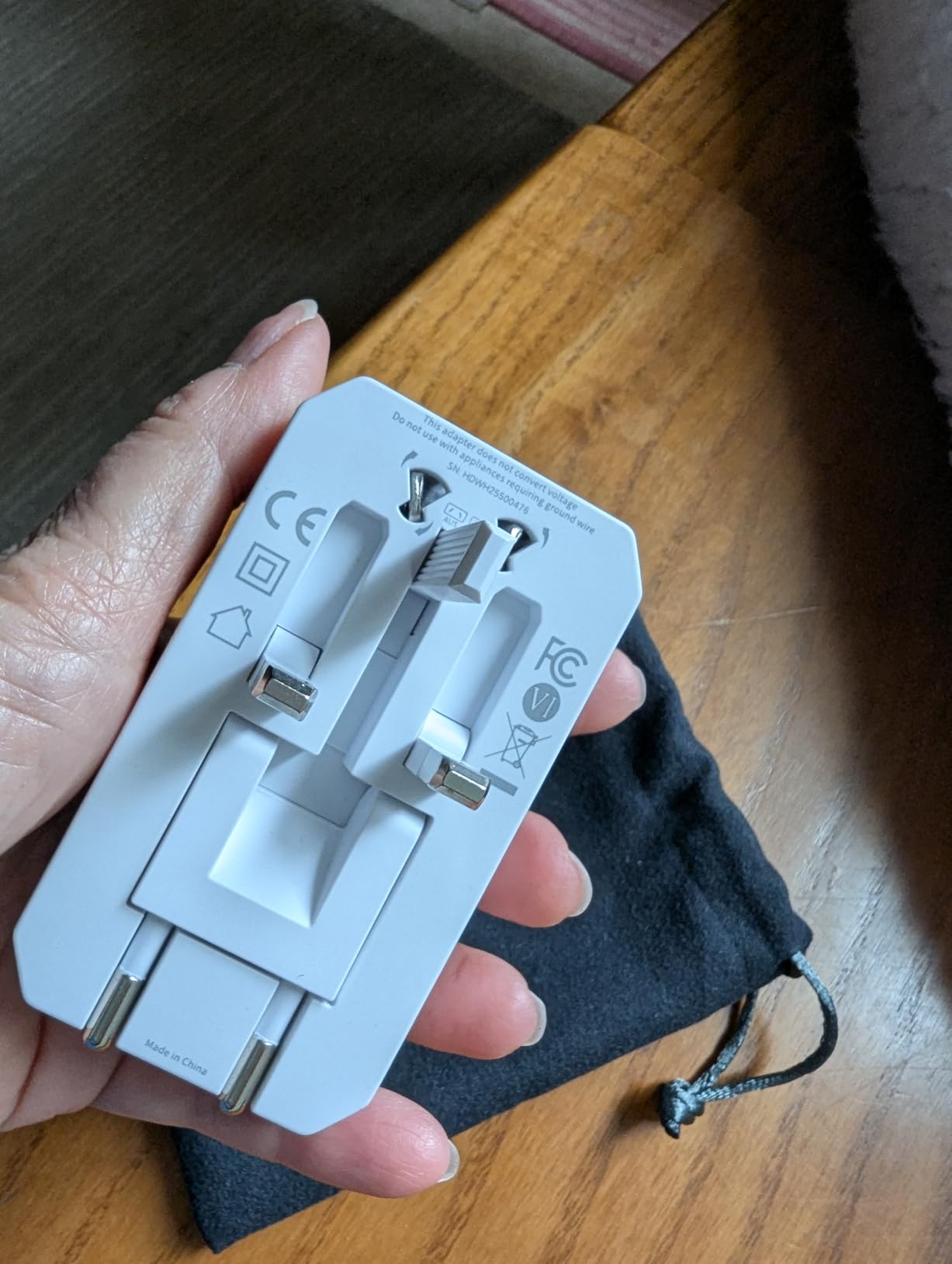EPICKA Air 40W Universal Travel Adapter, PD Fast Charging International Power Adapter with 1 AC & 4 USB Ports, Worldwide Compact Travel Essentials for USA/EU/UK/AUS(White, Not a Voltage Converter) customer photo 1