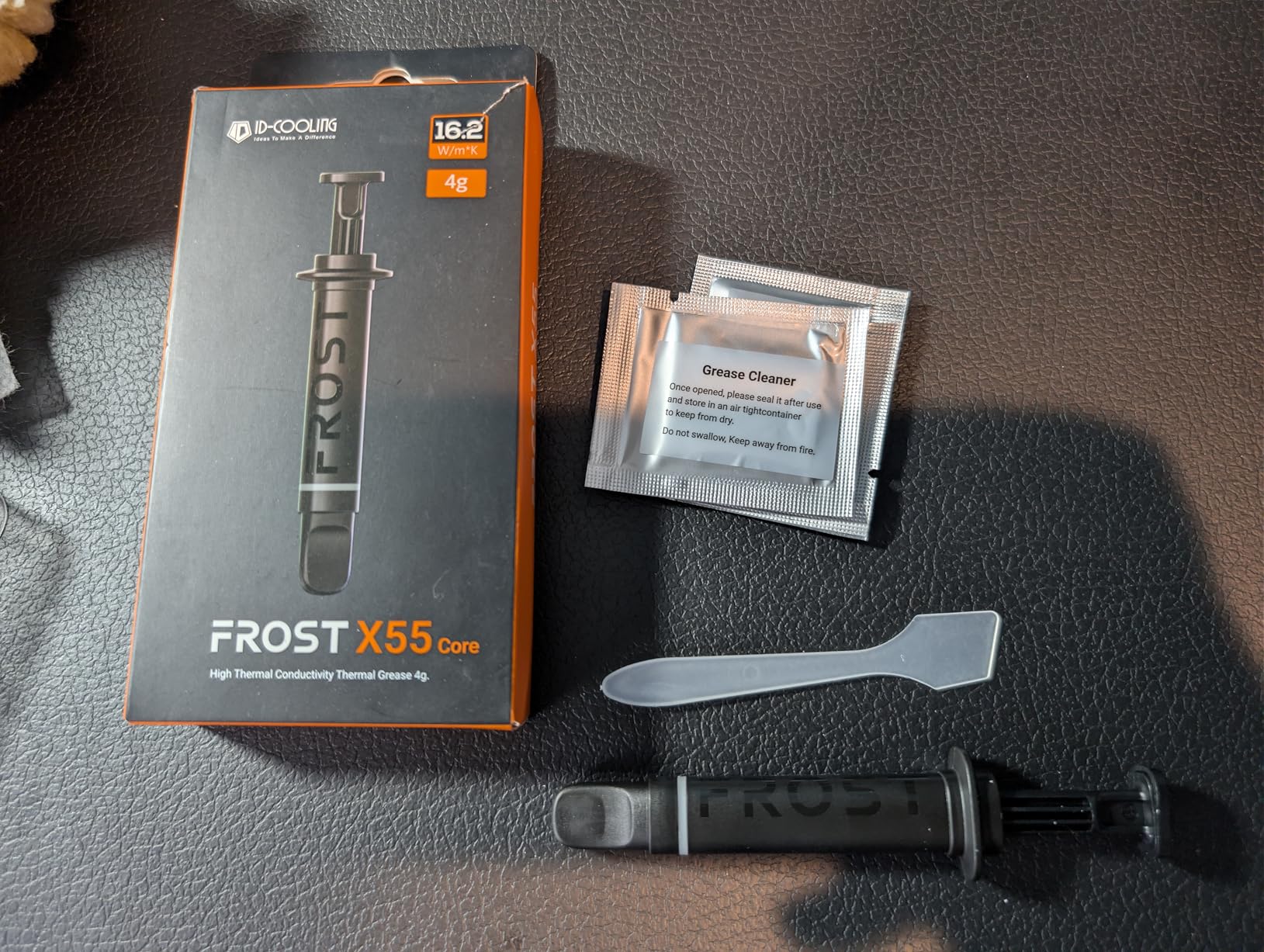 ID-COOLING Frost X55 Core Thermal Paste, Pure Performance, Scent-Free, 4g High-Performance CPU/GPU Thermal Compound, Maximum Heat Transfer, Long-Lasting, Non-Conductive customer photo 1