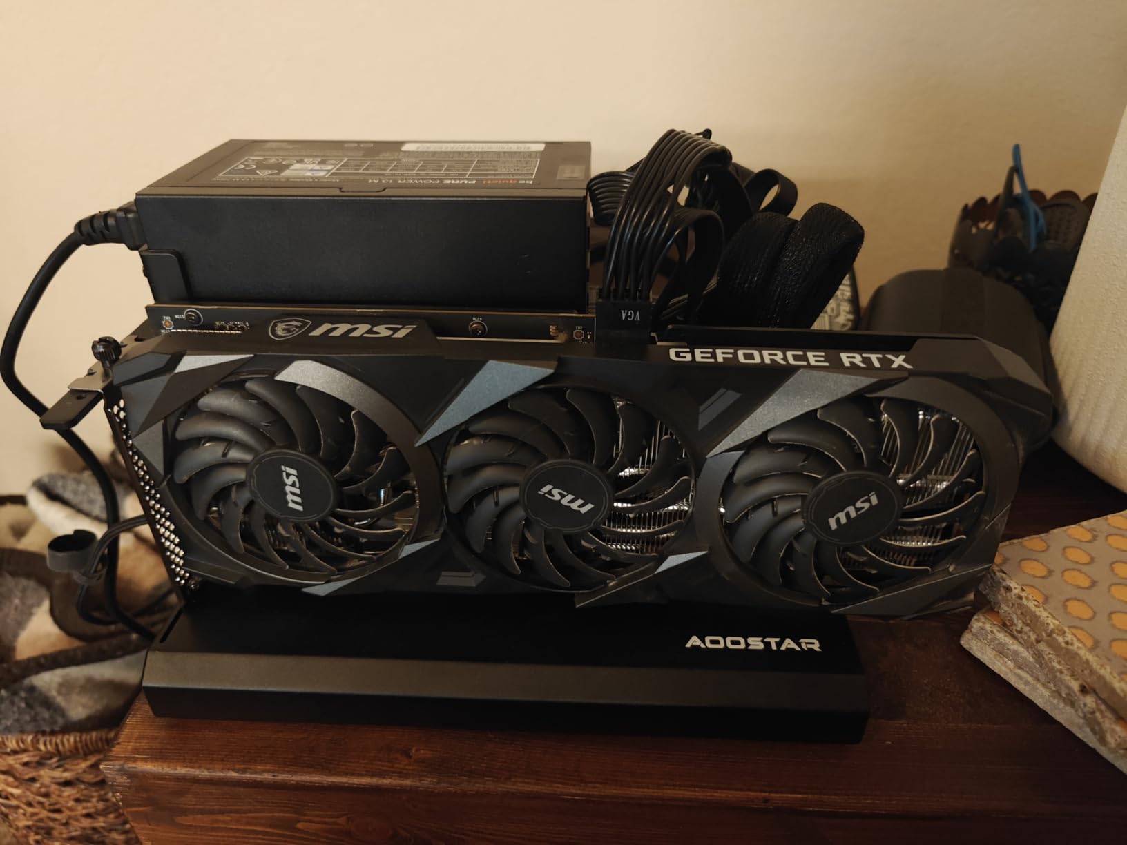 EG02 External GPU Docking Station, Dual Thunderbolt 5 + OCuLink (PCIe4.0x4), Support ATX/SFX Power Supply, Supports Mainstream NVIDIA and AMD Graphics Cards customer photo 2