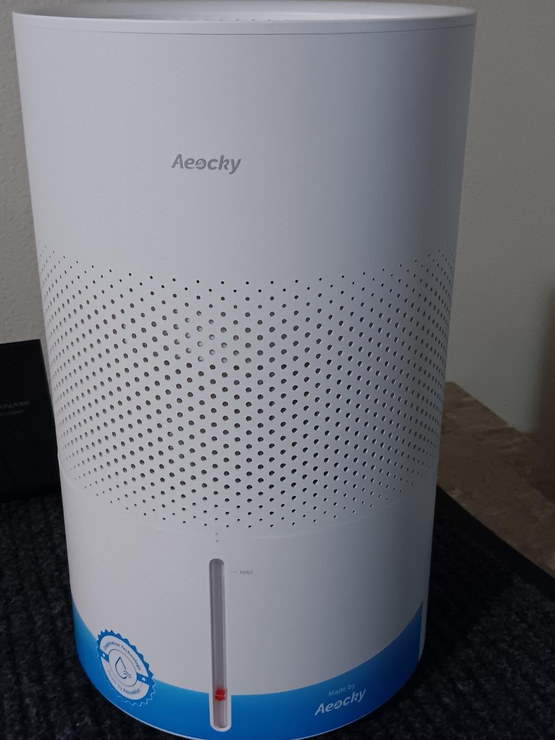 AEOCKY Mist-Free Evaporative Humidifier, No White Dust for Baby, 4.5L Humidifiers with Auto, Dry Filter, Self-Clean, Power & Sleep Mode, Timer for Bedroom, Home, Nursery customer photo 1