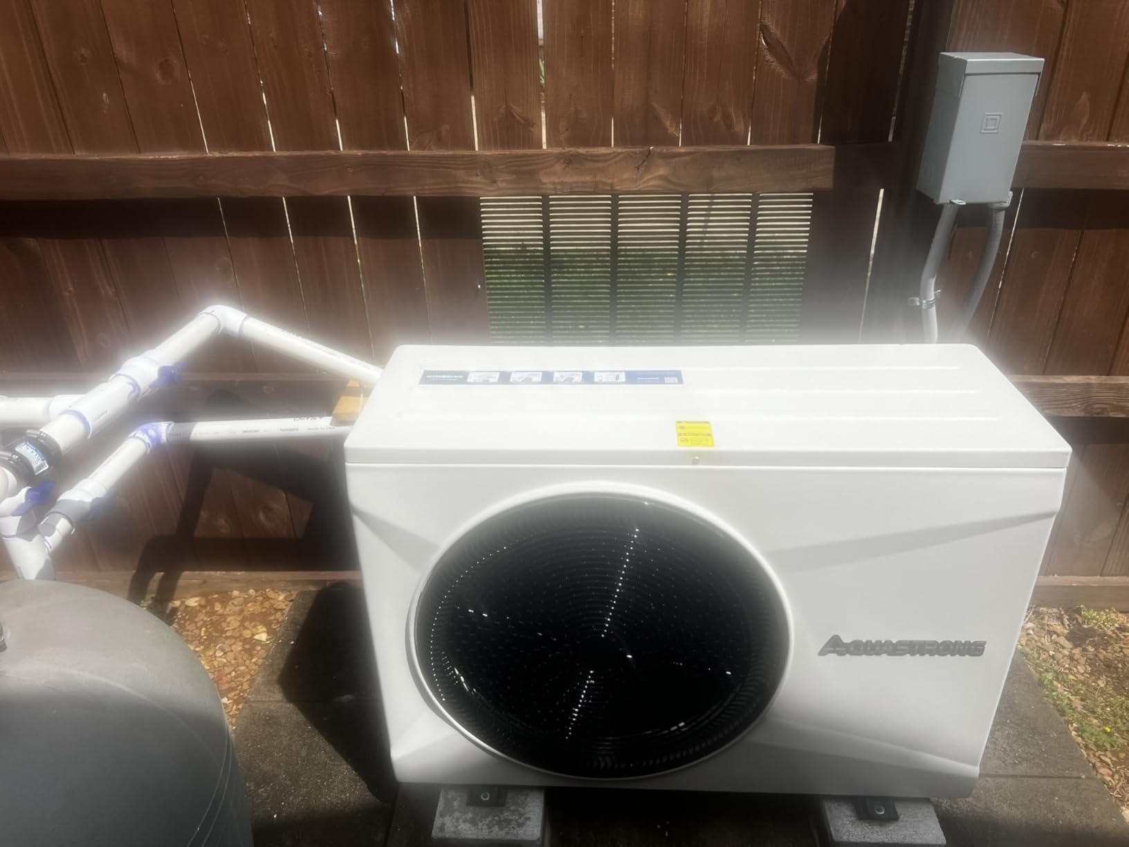 AQUASTRONG Inverter Swimming Pool Heat Pump,Pool Heater for Above Ground and Inground Pool Heating Smart WiFi Control and Cooling Pool Heater Pools Up to, 7000 Gallons customer photo 1