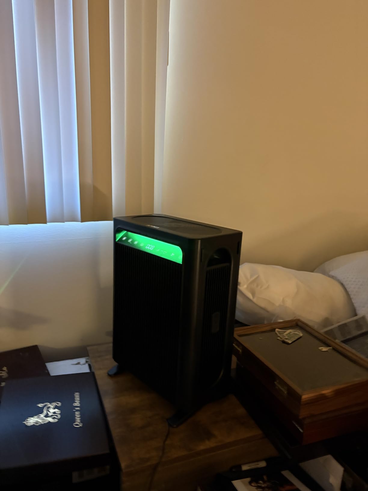 KNKA Air Purifier for Home Bedroom Large Room Up to 1,695 Ft in 1 Hr, HEPA Air Cleaner with Washable Pre-Filter, AHAM VERIFIDE, AQI Display, ECO Mode, Pet Mode for Pets, Dust, Pollen, APH4000, Black customer photo 1