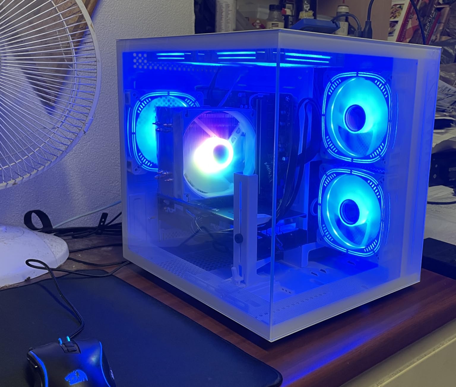 suevery Gaming PC Desktop Computer - Ryzen 5 5500, (6Core 12Threads Up to 4.2G) Radeon RX 6500XT 4GB, 16GB DDR4 RAM, 512GB NVME SSD, Wi-Fi 6, Prebuilt Tower Computer for Home and Office White customer photo 1