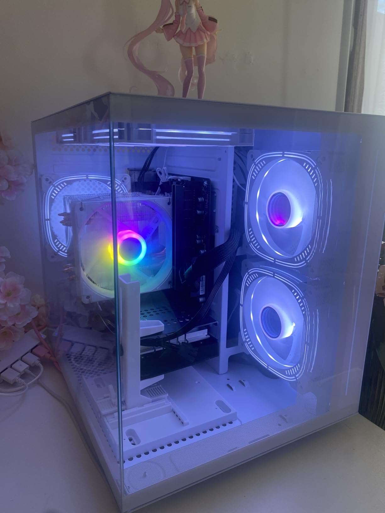 suevery Prebuilt Gaming PC Desktop, Ryzen 7 5700X (8-Core/16-Thread, Up to 4.6GHz), RTX 3050 6GB, 16GB DDR4 RAM, 512GB NVMe SSD, WiFi6, 4K Editing Streaming VR customer photo 2