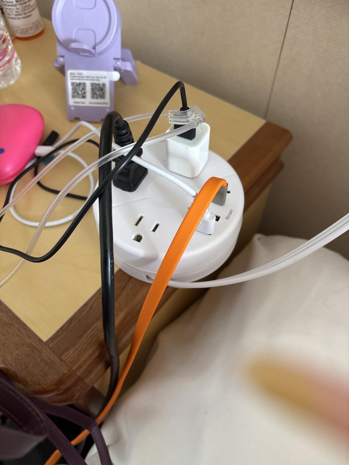 Addtam Travel Esstentials - Cruise Approved Power Strip with 5ft Retractable Cord, Ultra Thin Flat Plug, 3 Outlets 4 USB (2 USB C), Non Surge Protector for Travel/Cruise/Home/Dorm/Office, ETL Listed customer photo 2