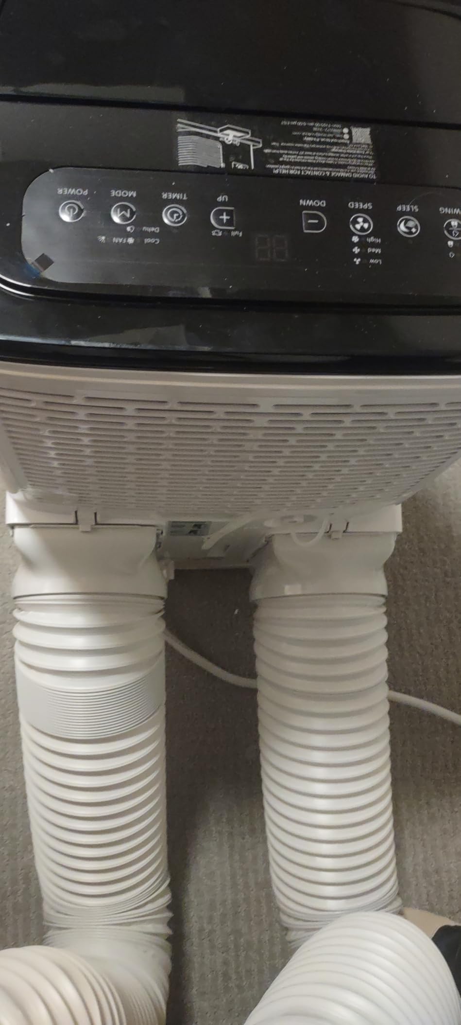 14000BTU Portable Air Conditioners Inverter Technology,Dual Hose Fast Cooling Portable AC Unit for Large Room up to 700 sq.ft, w/t Dehumidifier & Fan, (42dB) Quiet Sleep Mode, Remote Control customer photo 1