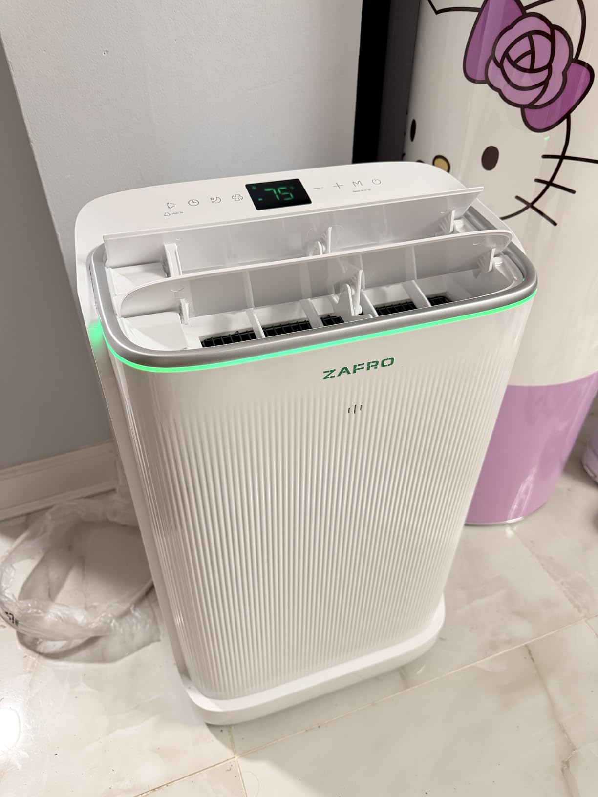ZAFRO Smart Inverter Portable Air Conditioners, 16000 BTU (12000 BTU SACC) Dual Hose Portable AC Unit with Energy Saving/Ultra Quiet(42dB)/Drainage-free Cooling/APP/Remote for Multi-Scenario Use customer photo 2