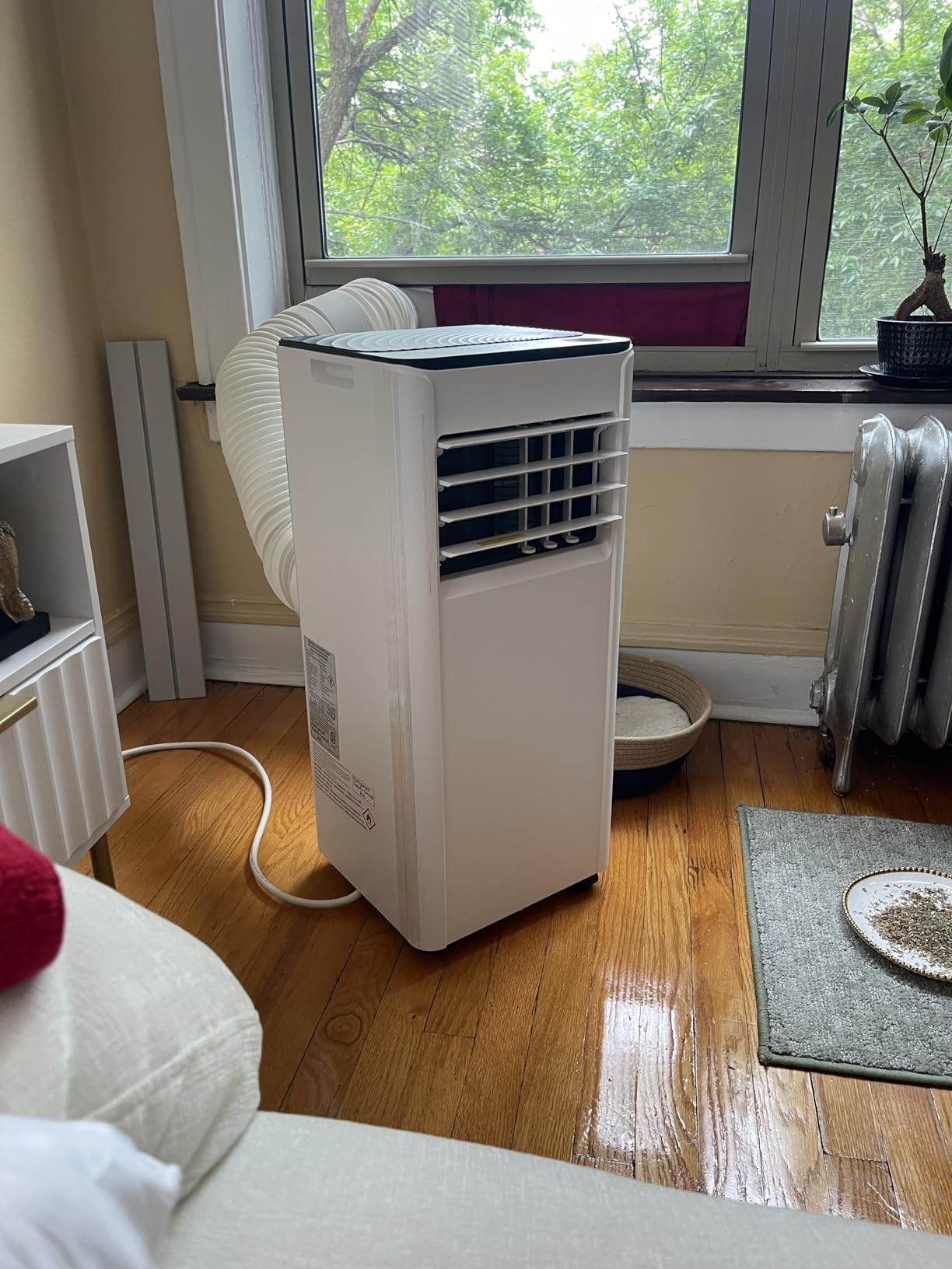 EUHOMY Portable Air Conditioners, 10000 BTU 4-in-1 Portable AC Unit 400 CFM | 450 Sq. Ft., 4 Modes (Cool, Dry, Fan, Sleep), Remote & Panel Control, 20-50 in. Window Kit, 24h Timer for Rooms & Offices customer photo 1