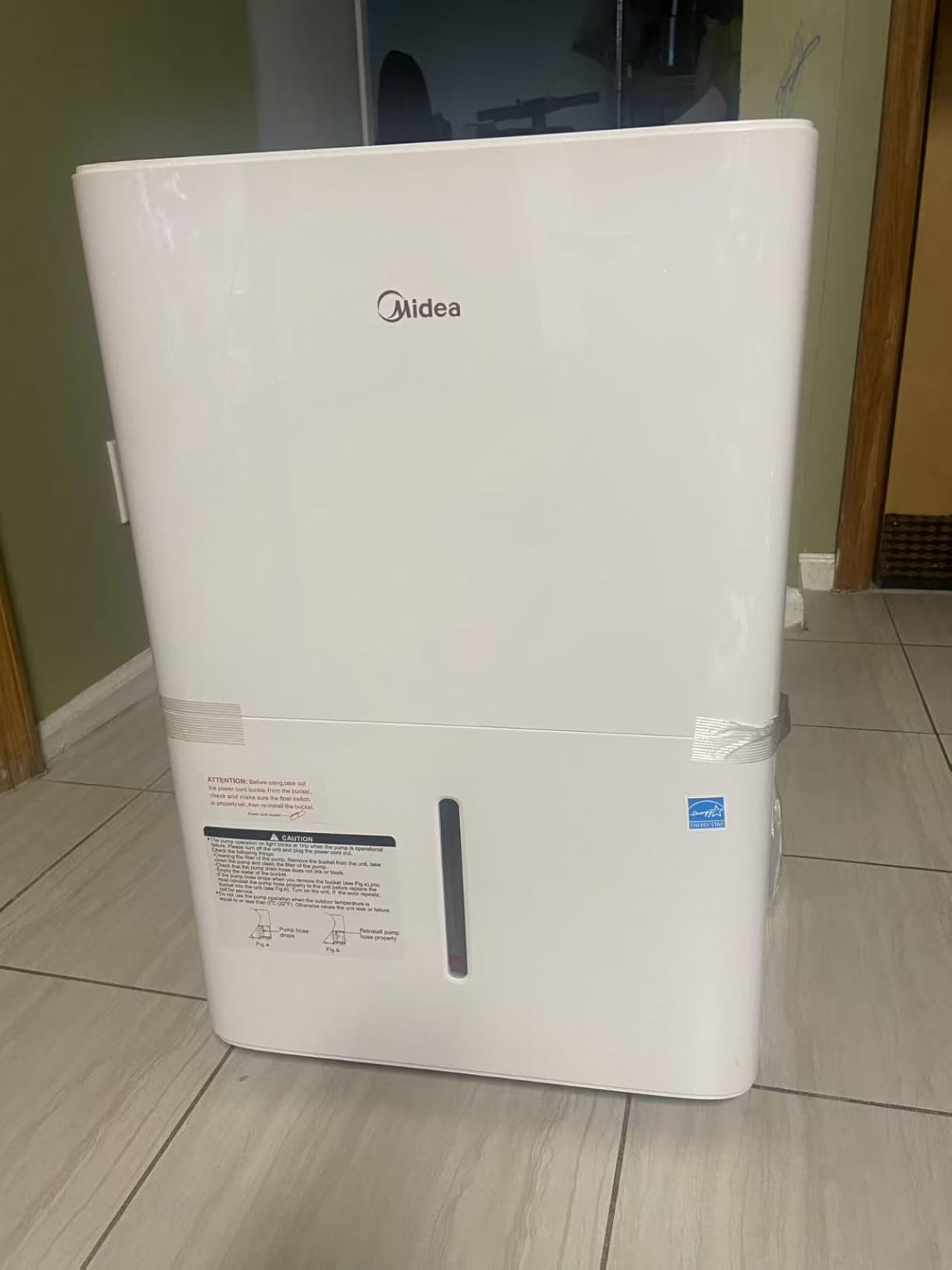Midea 4,500 Sq. Ft. Dehumidifier With Pump Included, 50 Pint - Ideal For Basements, Large & Medium Sized Rooms, And Bathrooms (White) customer photo 1