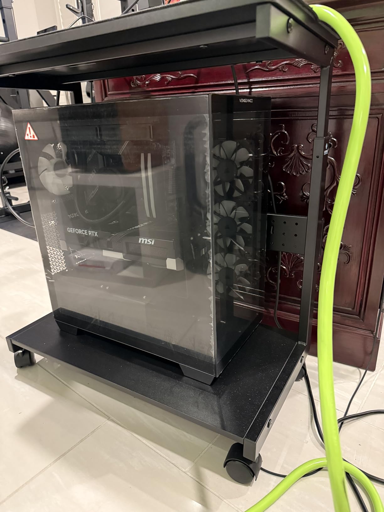 Corsair Vengeance i7500 Gaming PC - Liquid Cooled Intel® Core™ i9-14900KF CPU - NVIDIA® GeForce RTX™ 5090 GPU - 64GB Vengeance RGB DDR5 Memory - 2TB M.2 SSD - Black customer photo 1