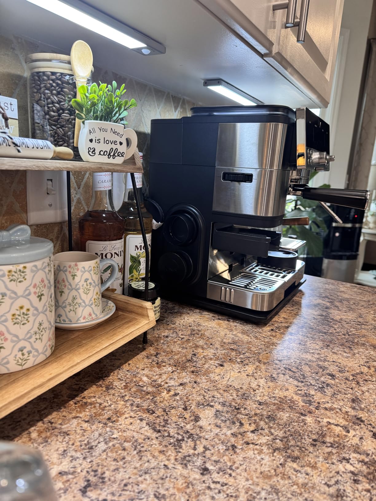 Ninja Luxe Café Premier, Espresso Machine, Drip Coffee Maker and Rapid Cold Brew, Integrated Grinder, Assisted Tamper, Hands-Free Frother, Cappuccinos and Lattes, Dairy or Non-Dairy, Black, ES601BK customer photo 1