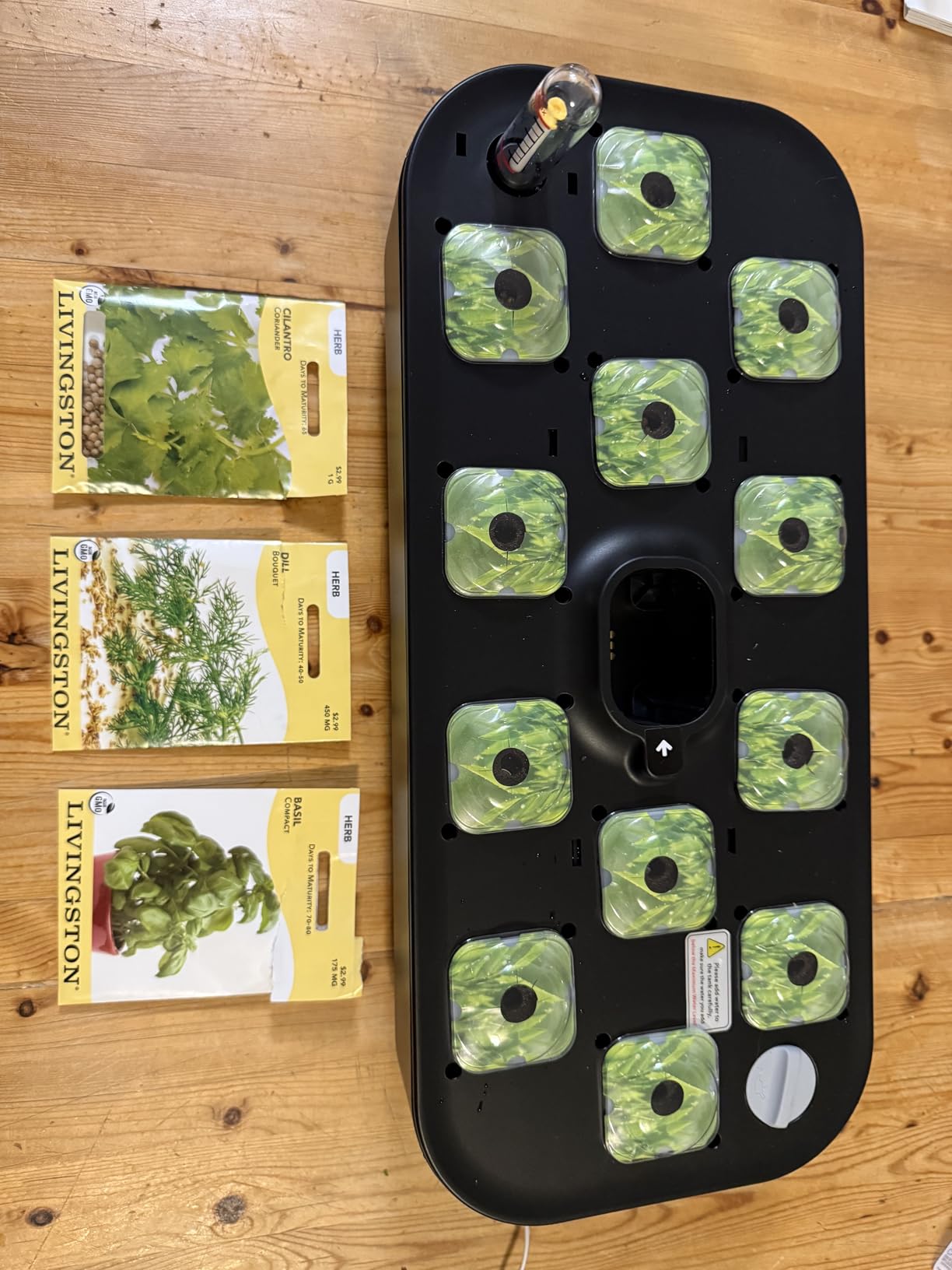 owltron Smart Hydroponics Growing System Kit, 15 Pods Indoor Herb Garden with 36W LED Grow Light & APP Control, Planting Height Up to 30