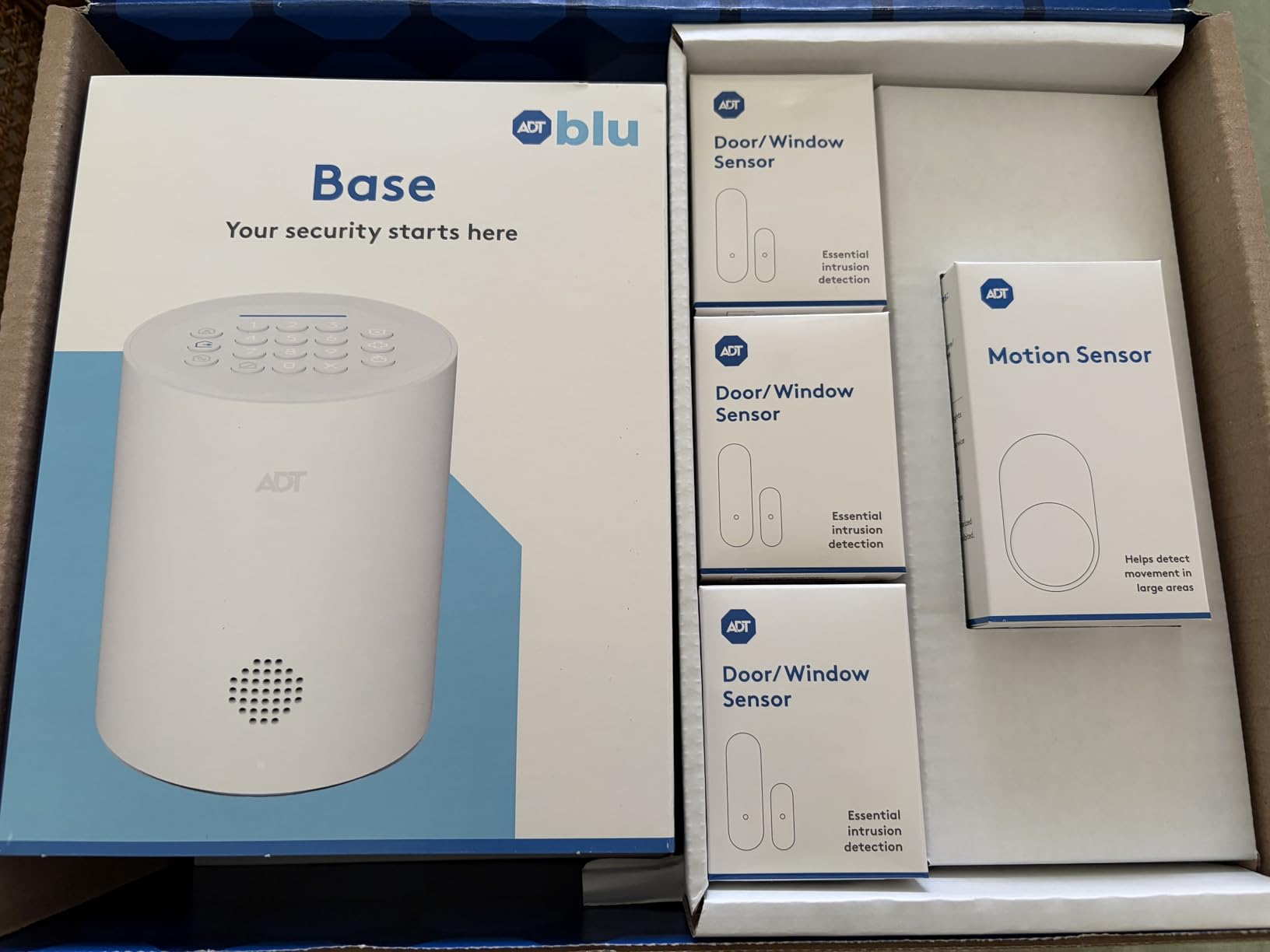 ADT Blu Security Starter Kit, DIY Home Alarm System with Door and Window Sensors, Motion Detector, Wireless Security for House and Apartment, Easy Install, ADT+ App Control customer photo 2