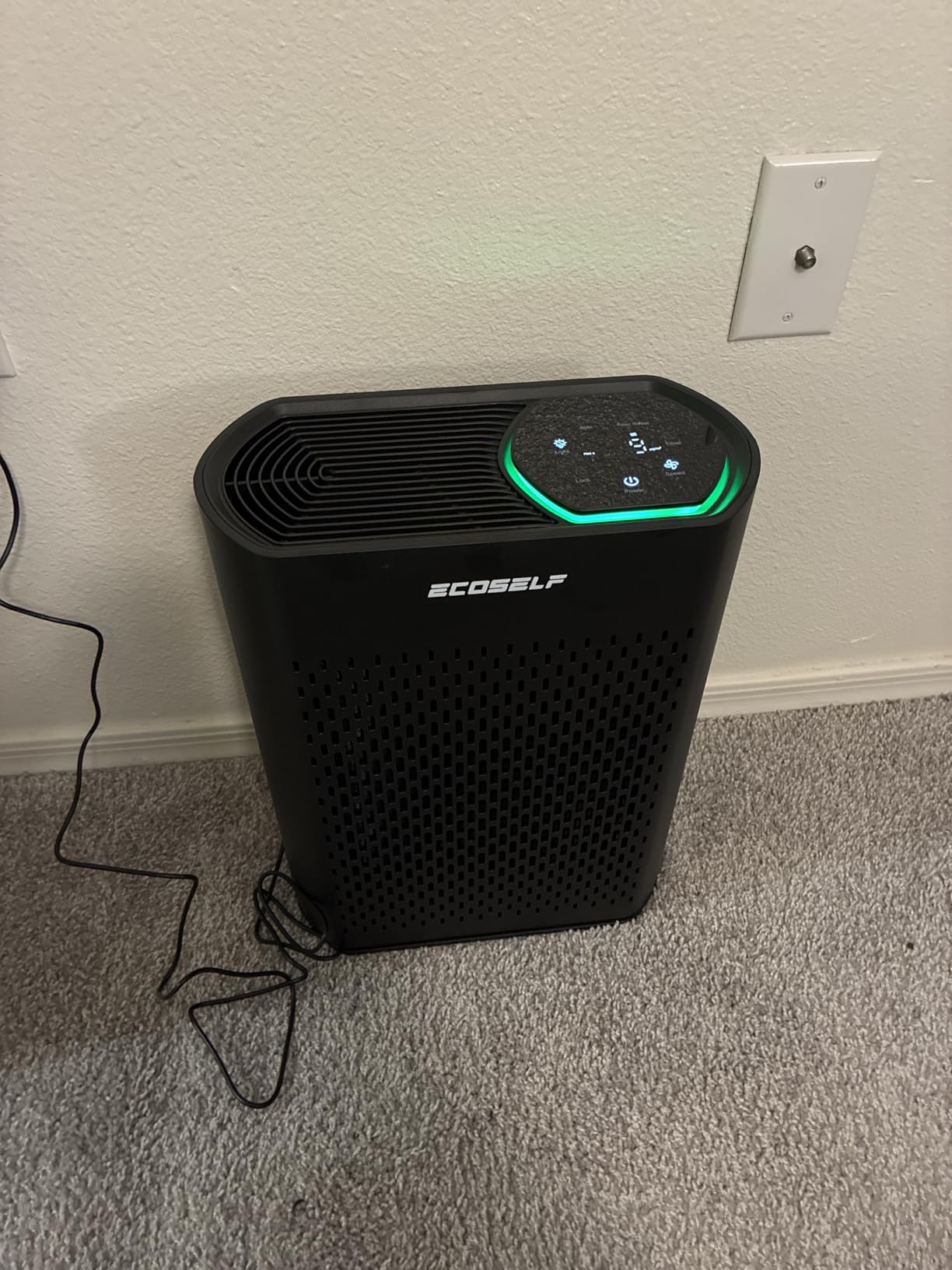 Air Purifier for Large Room, Cleans 2,400 ft² in 30 Mins, 3-Stage True HEPA, 360° Airflow, Large Touch Display Control, Real-Time Air Quality (PM2.5) Display, Ultra-Quiet 20dB Sleep Mode, HAP602 White customer photo 1
