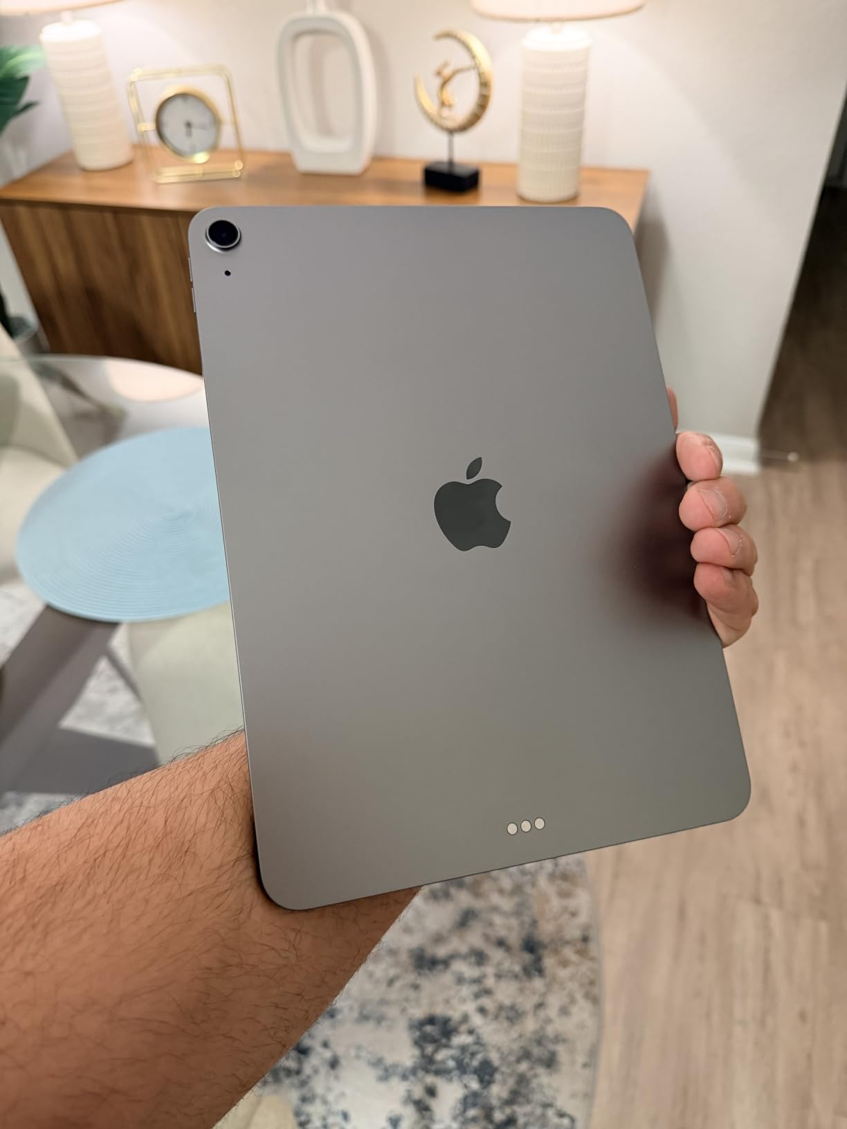Apple iPad Air 11-inch (M4): Liquid Retina Display, 128GB, 12MP Front/Back Camera, Wi-Fi 7 with Apple N1, Touch ID, All-Day Battery Life - Blue customer photo 1