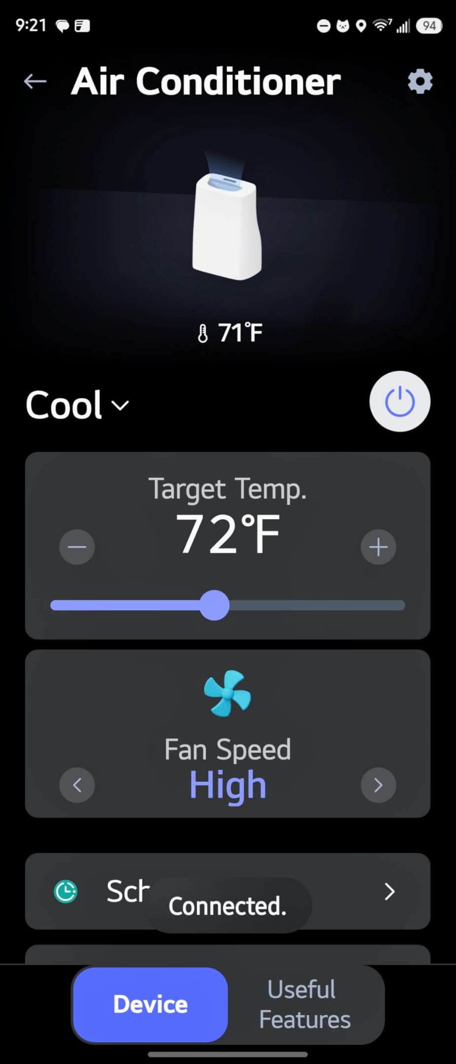 LG 6,000 BTU SACC (10,000 BTU ASHRAE) Smart Portable Air Conditioner, 115V, Cools 250 Sq.Ft. (10' x 25' Room), Quiet Operation, LCD Remote Control, Voice Control, Works w/Amazon Alexa, and Hey Google customer photo 1